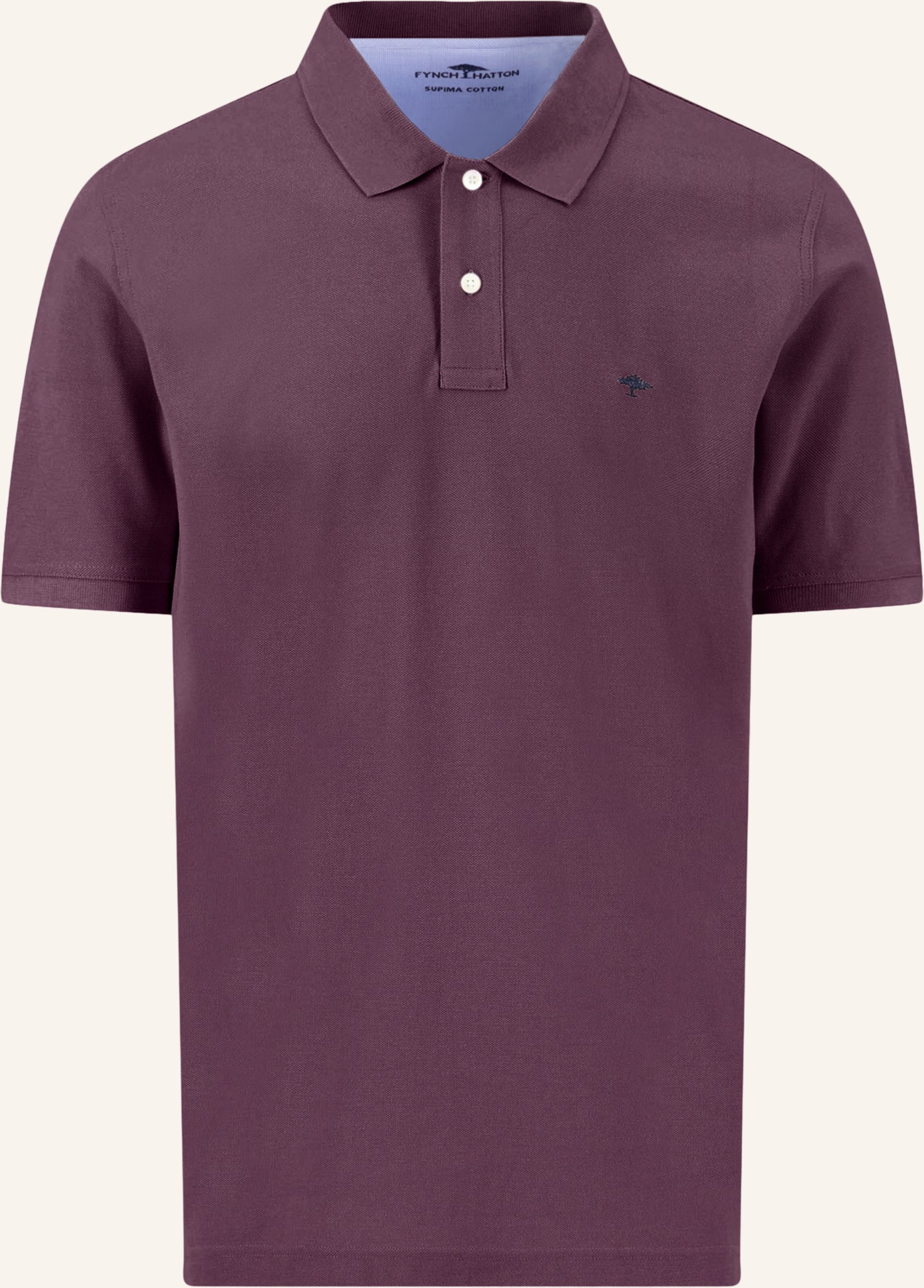 Fynch-Hatton Piqué-Poloshirt lila