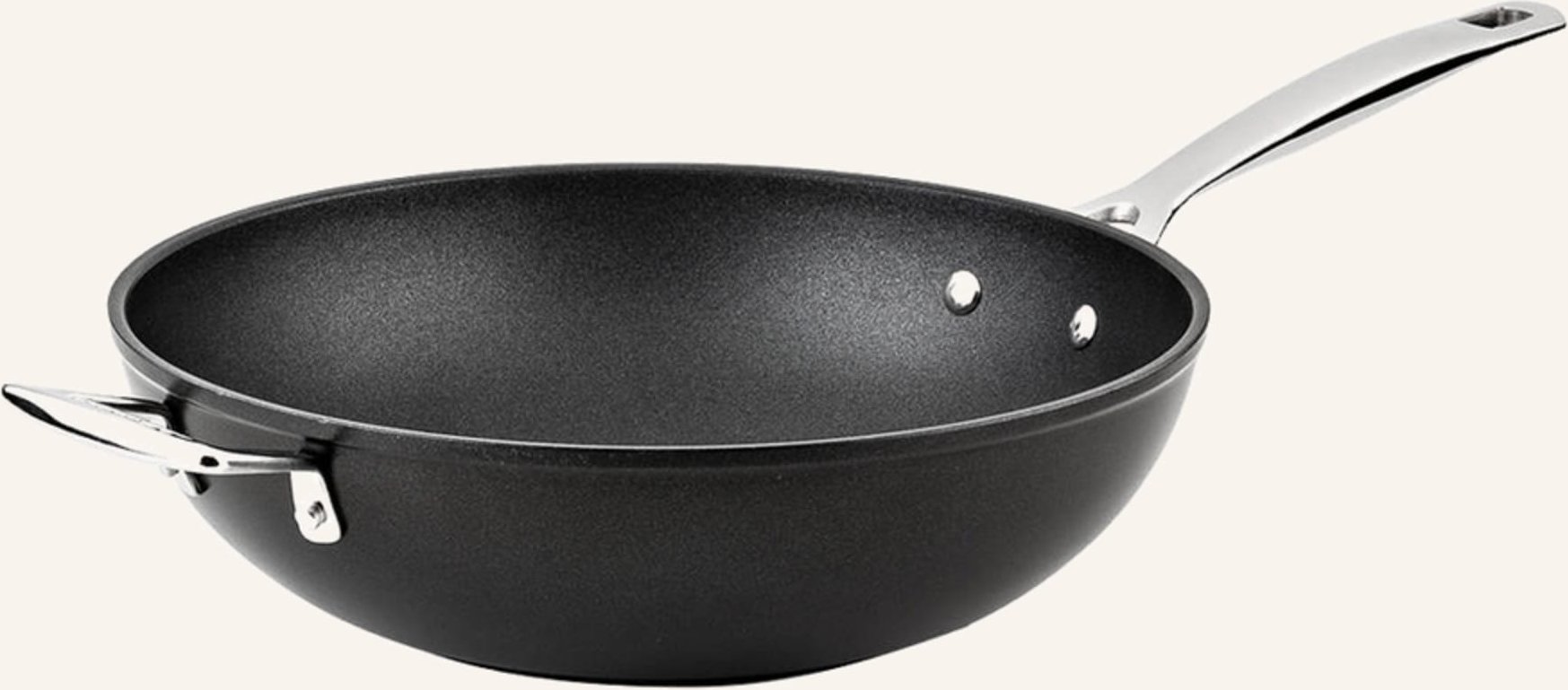 Le Creuset Wok-Pfanne Aluminium Antihaft schwarz