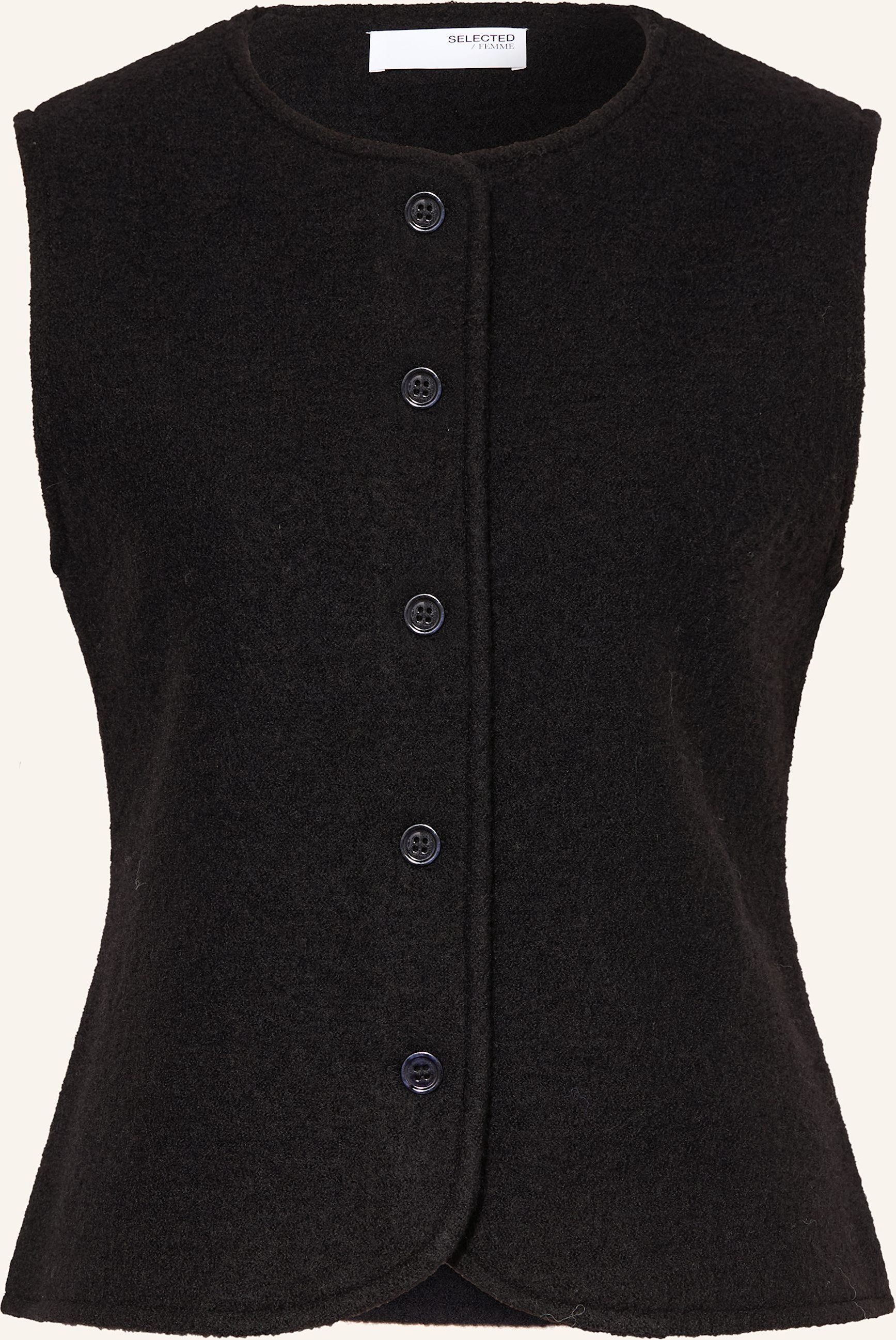 Selected Femme Strickweste schwarz