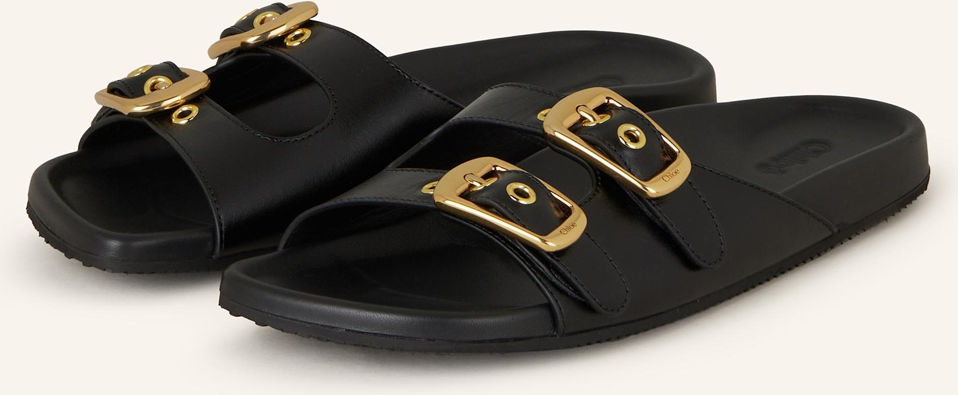Chloé Pantoletten Polly schwarz