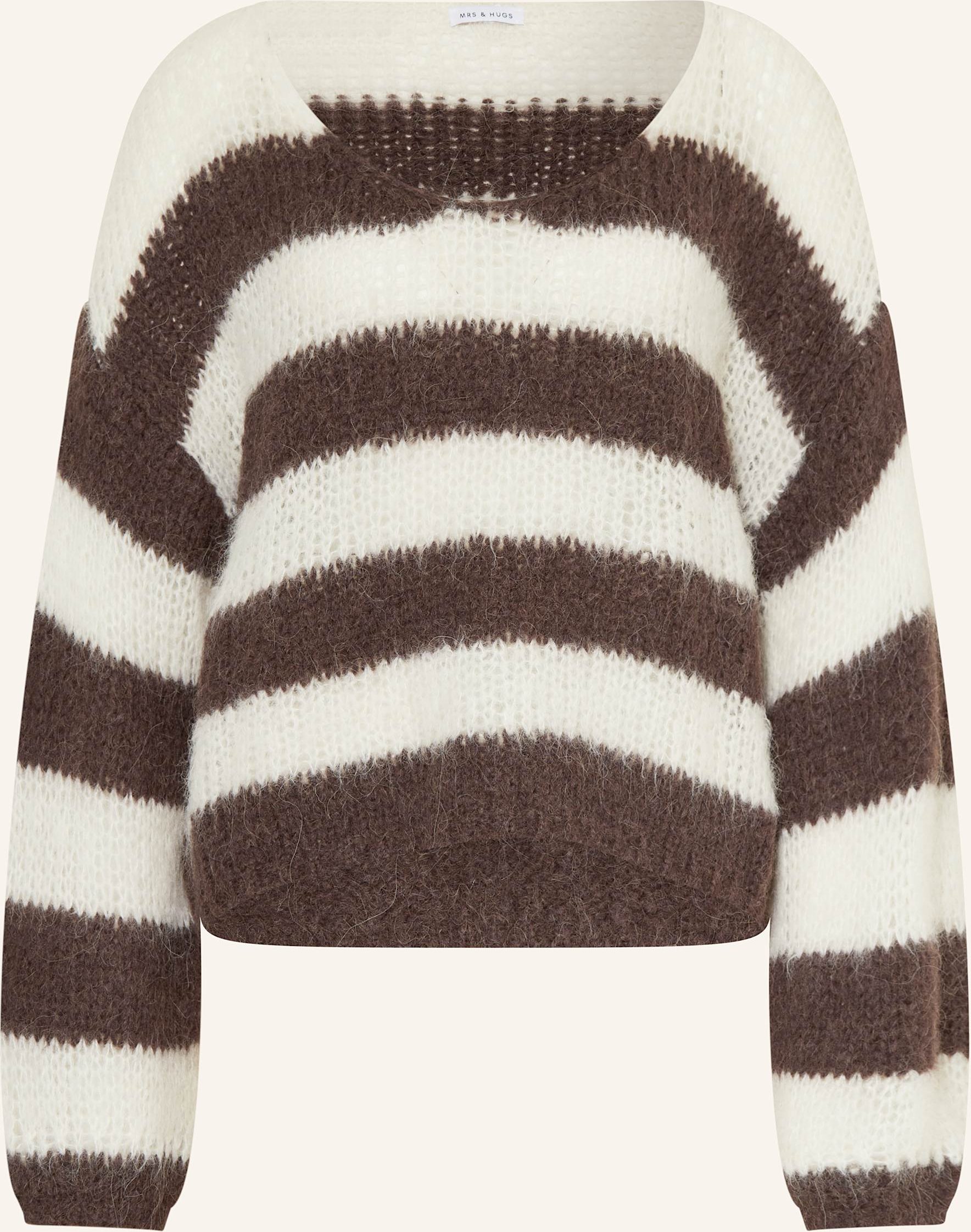 Mrs & Hugs Pullover Mit Alpaka weiss