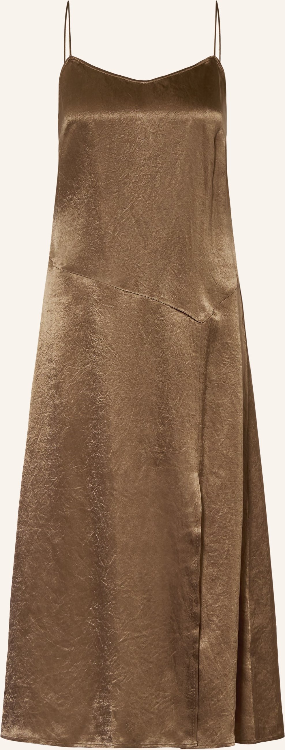 Arket Satinkleid braun