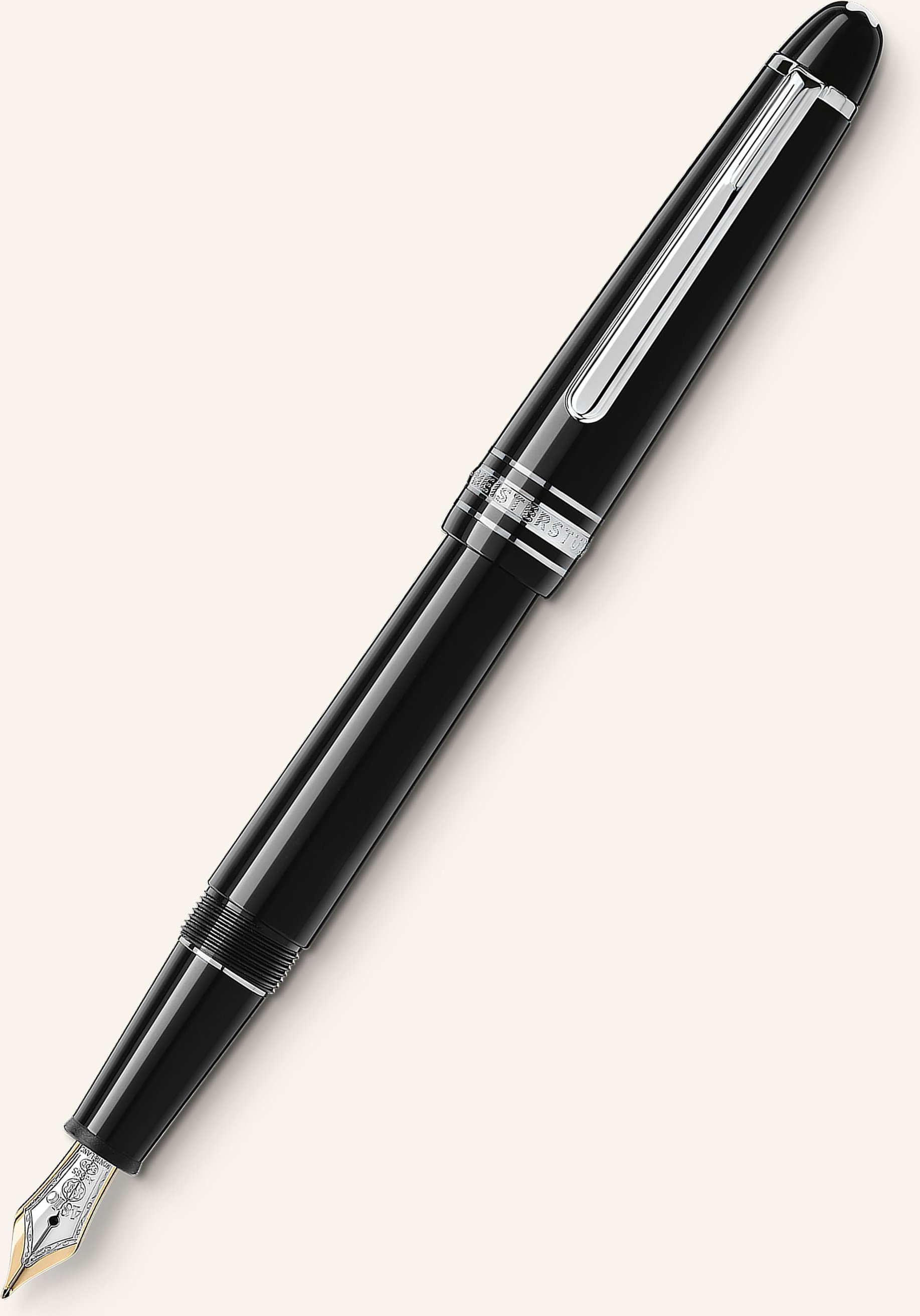 Montblanc Füllfederhalter Meisterstück Platinum-Coated Classique schwarz