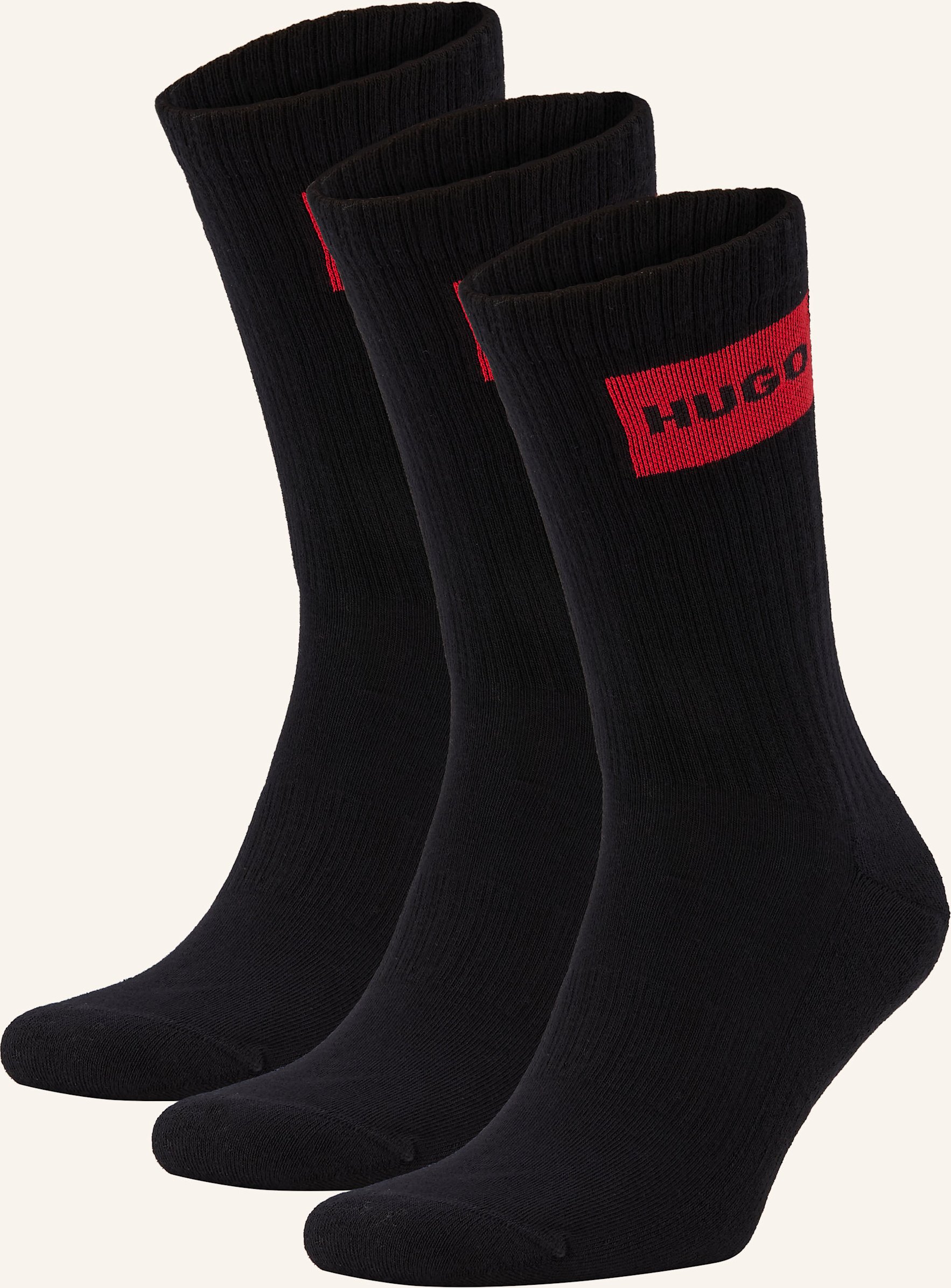 Hugo 3er-Pack Strümpfe schwarz