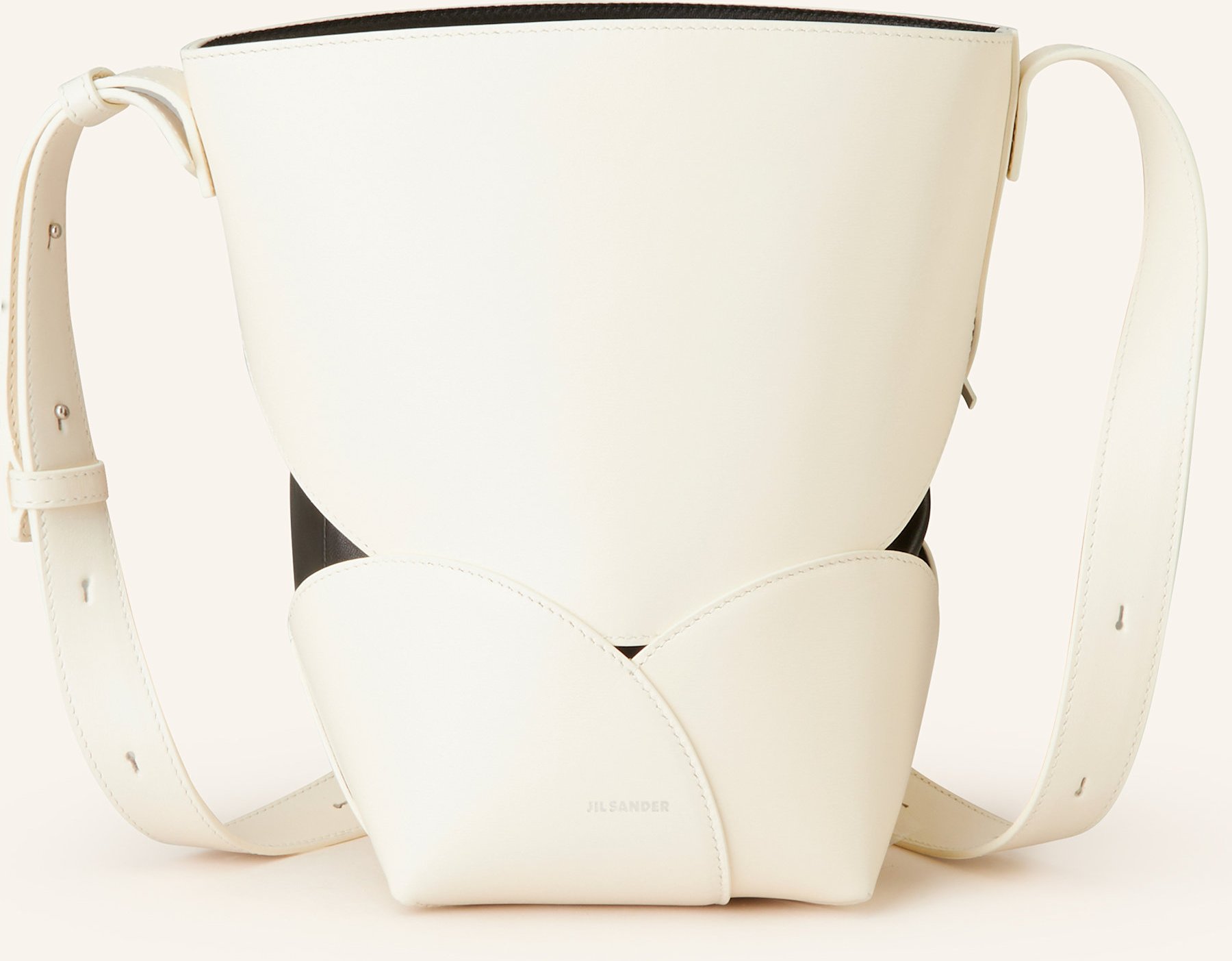 Jil Sander Schultertasche Ellipse Mit Pouch weiss