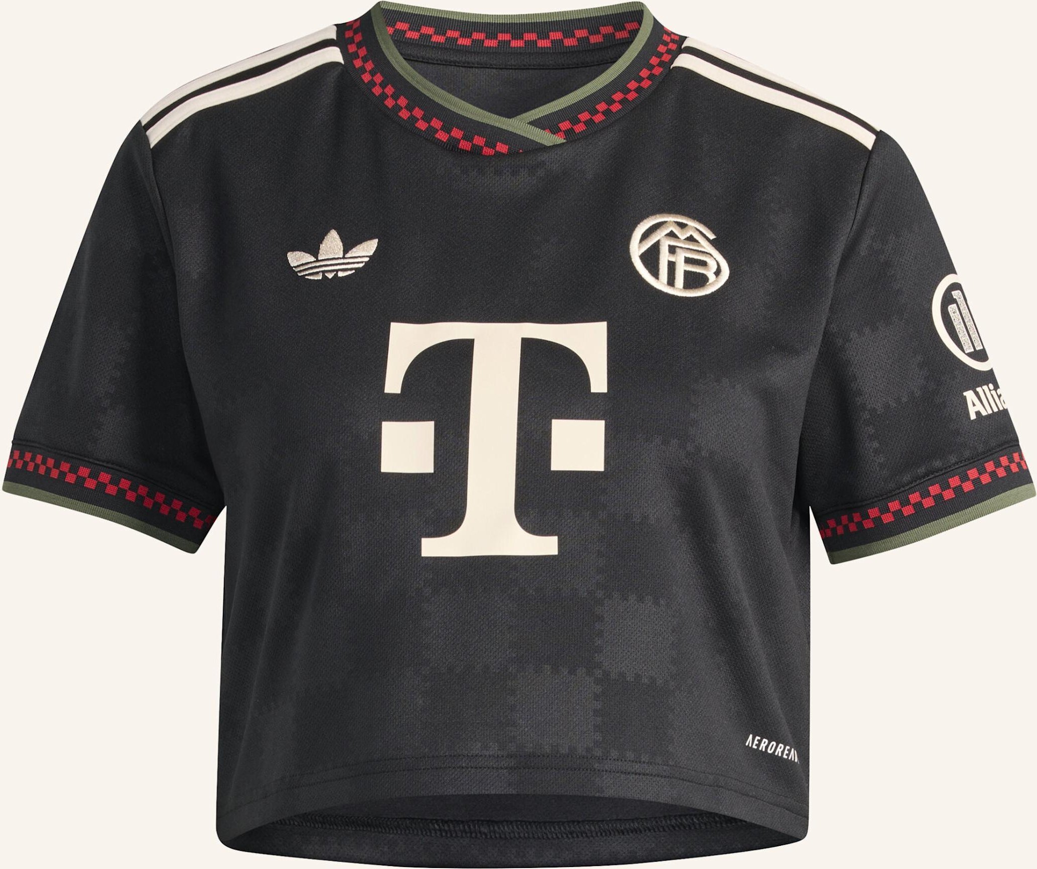 Thumbnail - Adidas Fc Bayern München 25/26 Kürzer Geschnittenes Ausweichtrikot schwarz