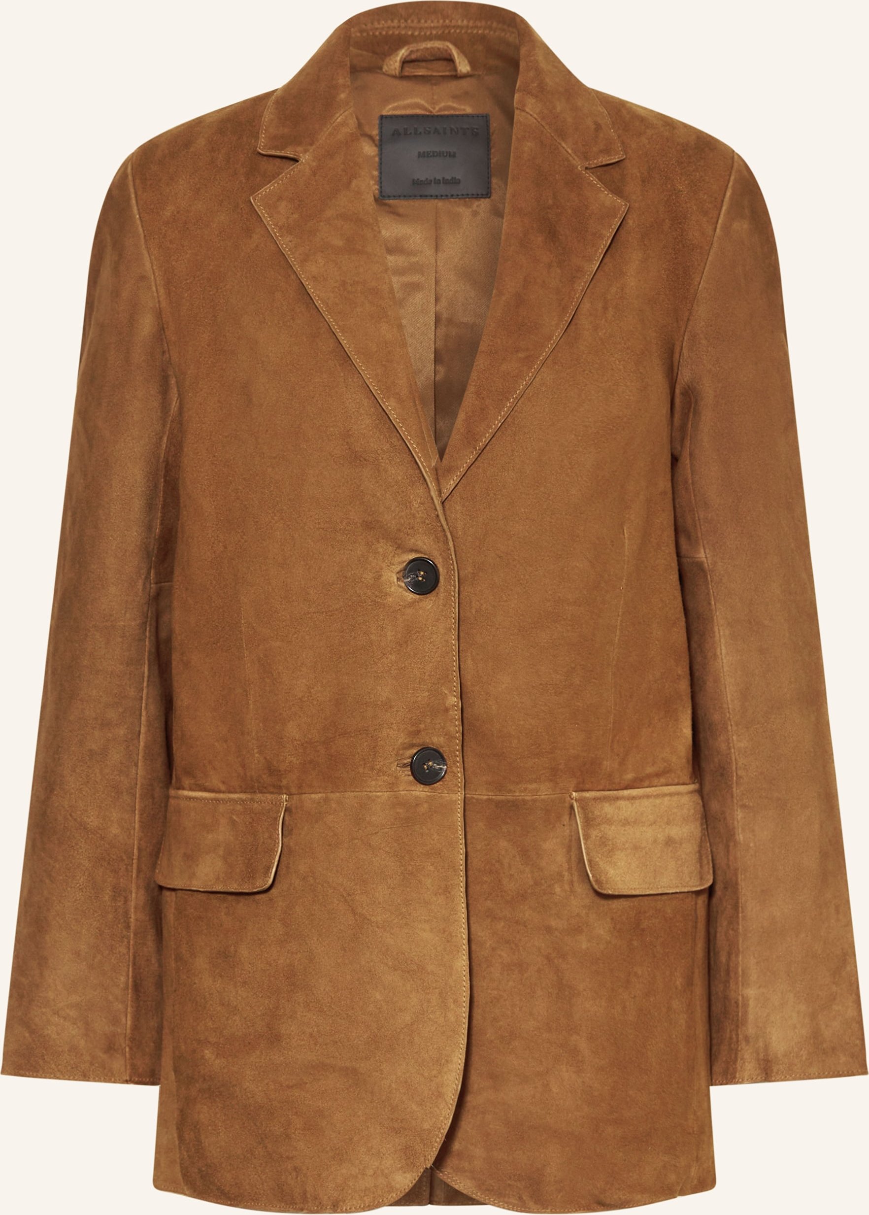 Allsaints Lederblazer Arna braun