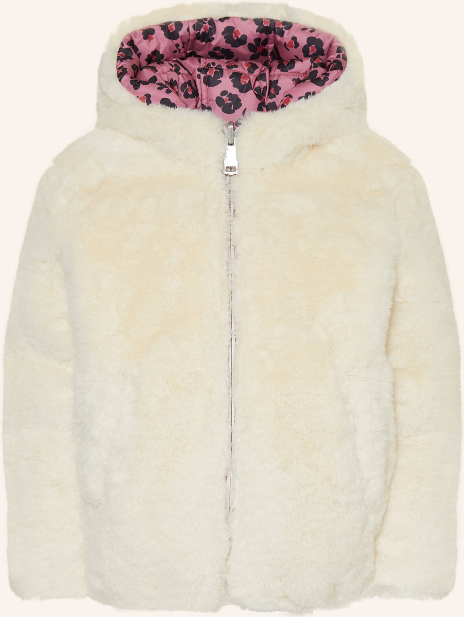 S.Oliver Red Steppjacke Zum Wenden Mit Kunstfell weiss