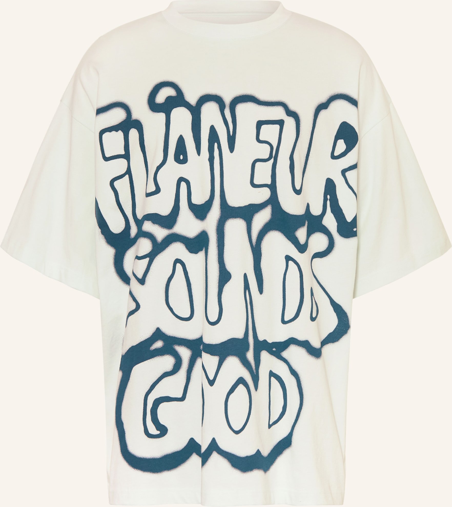 Flâneur Oversized-Shirt Sounds Good blau