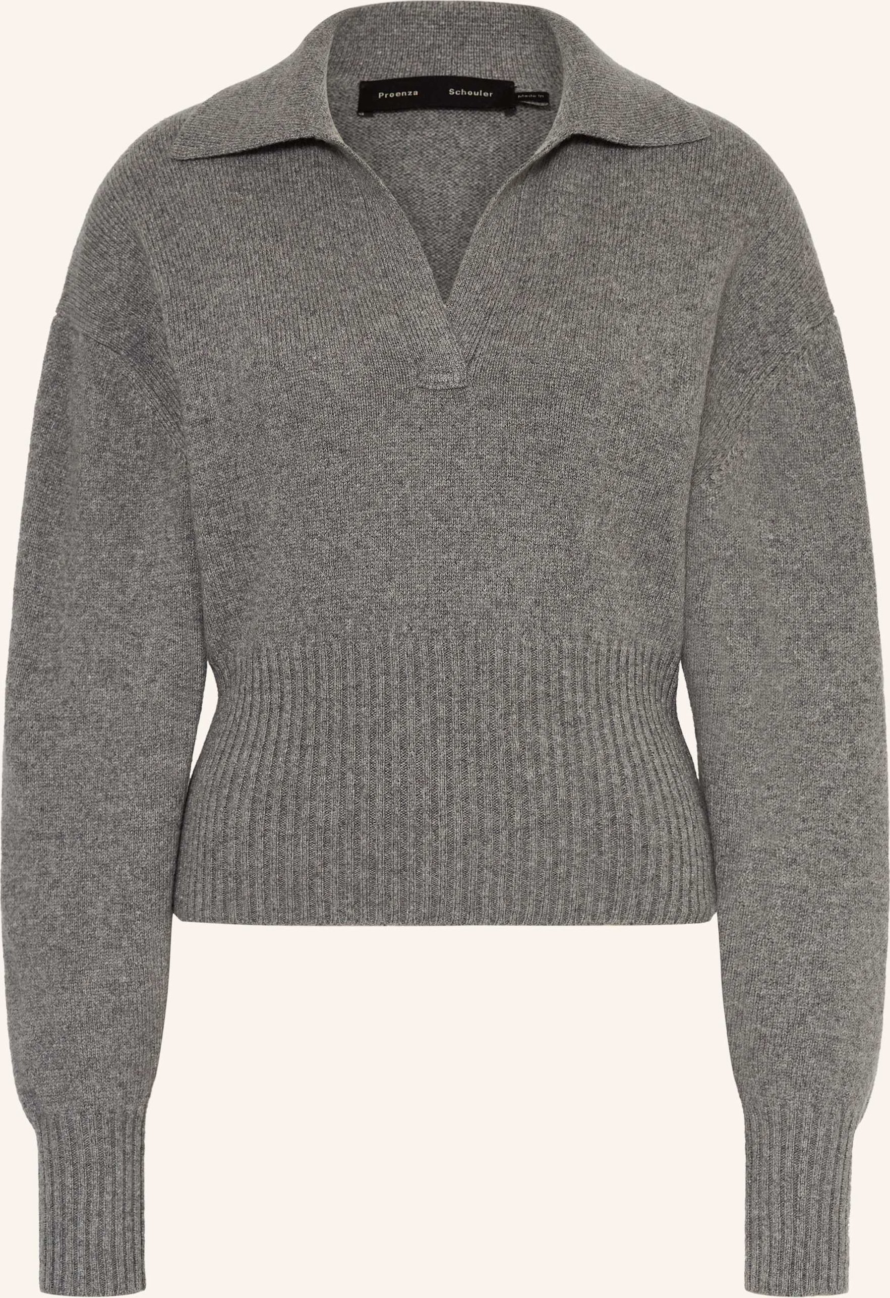 Proenza Schouler Cashmere-Pullover Jeanne grau
