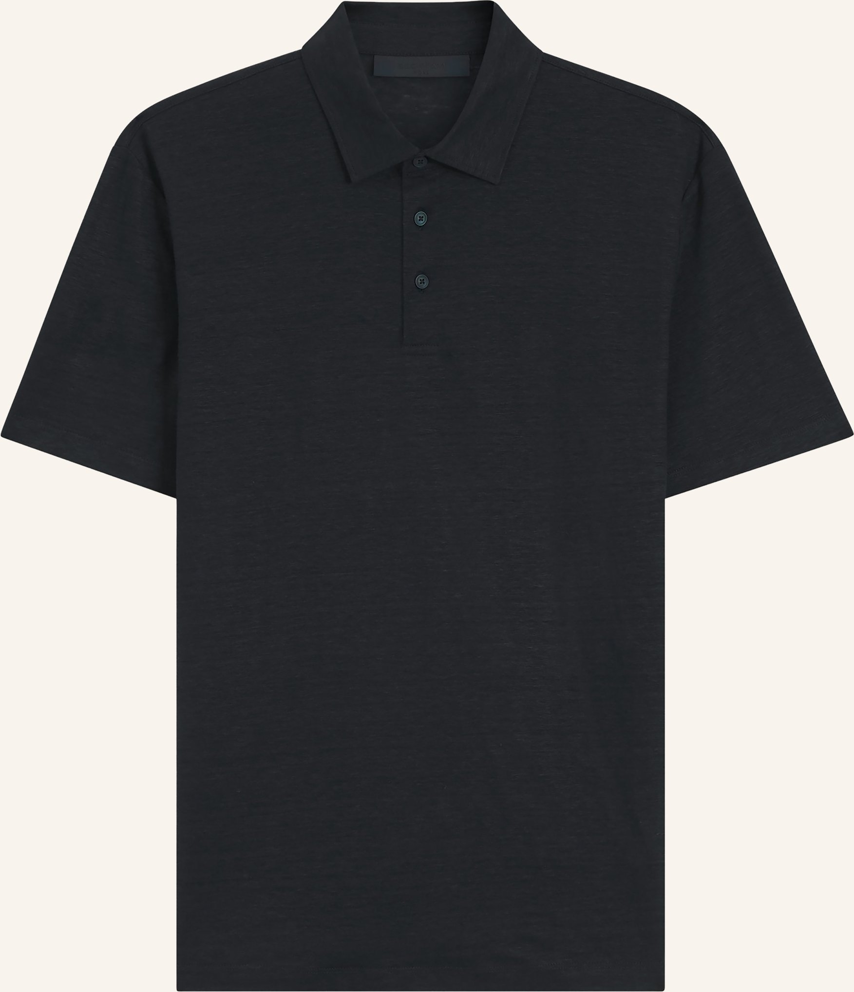 Boss Strick-Poloshirt Parris Aus Leinen blau