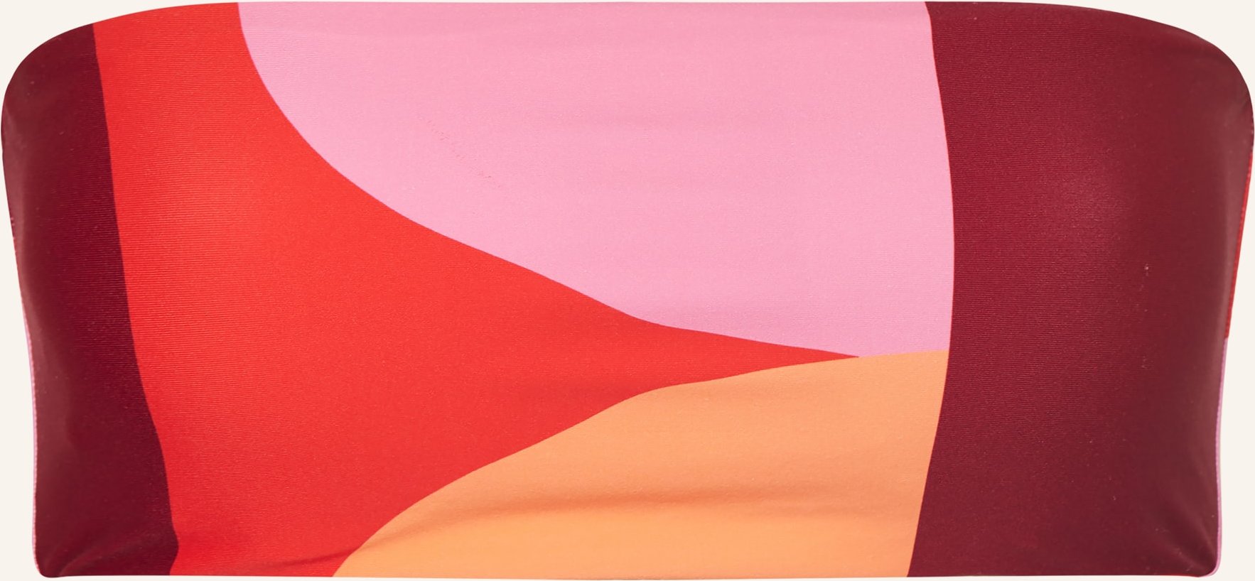 Seafolly Bandeau-Bikini-Top Sorrento Flame Zum Wenden rot