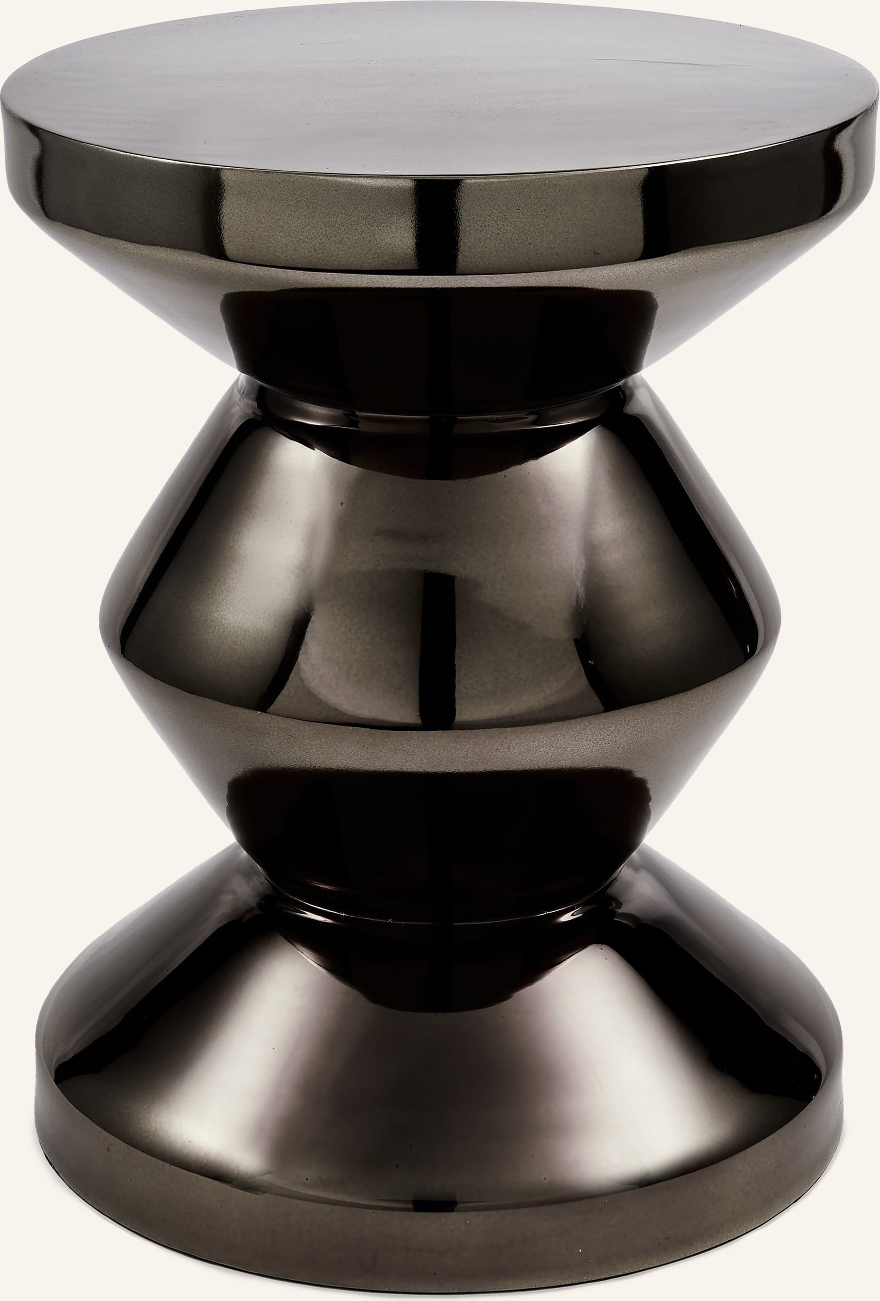 Polspotten Beistelltisch Zig Zag silber