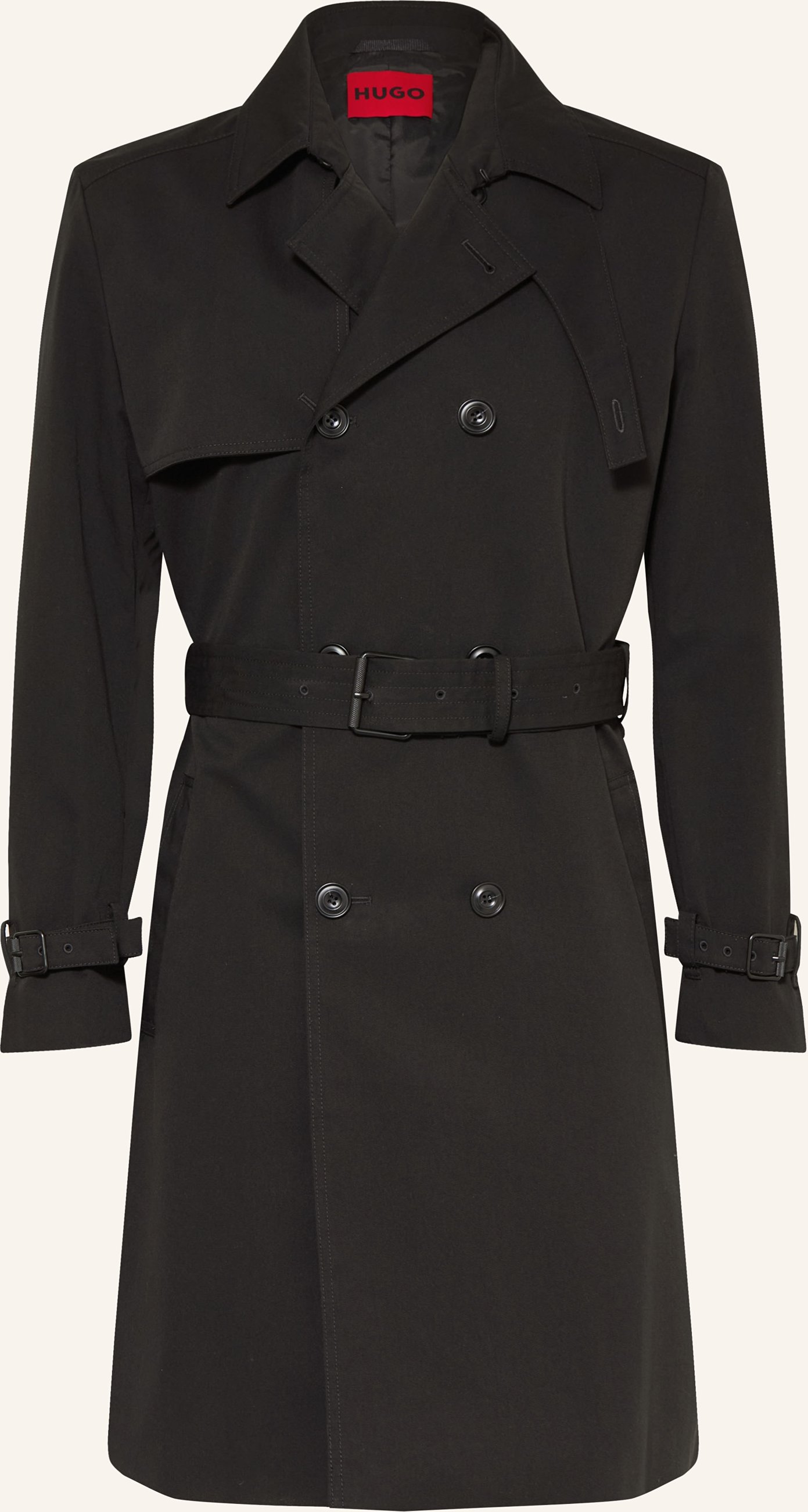 Hugo Trenchcoat Malusk schwarz