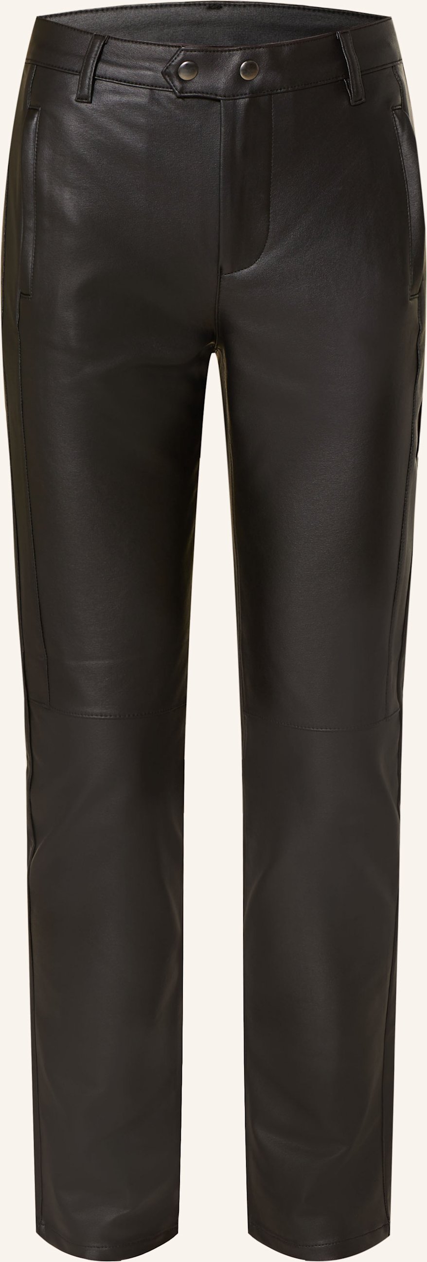 Monari Hose In Lederoptik schwarz