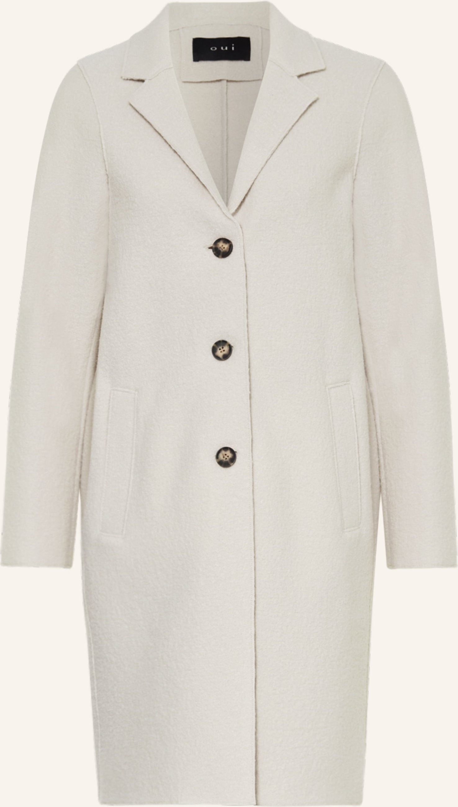 Oui Wollmantel weiss