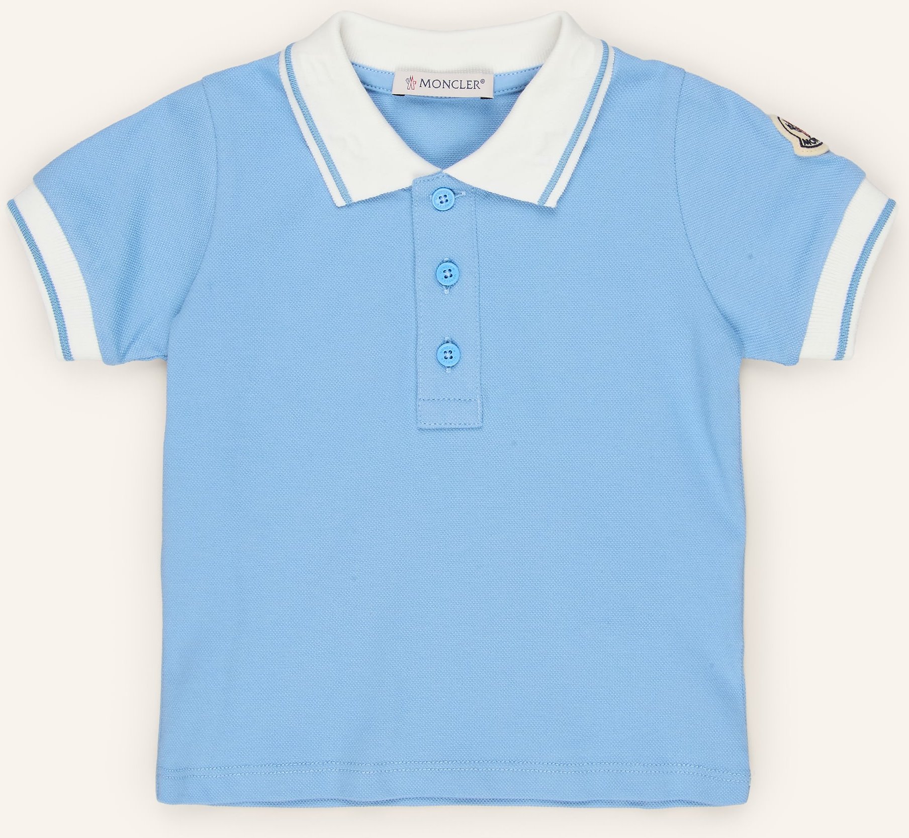 Moncler Enfant Piqué-Poloshirt blau
