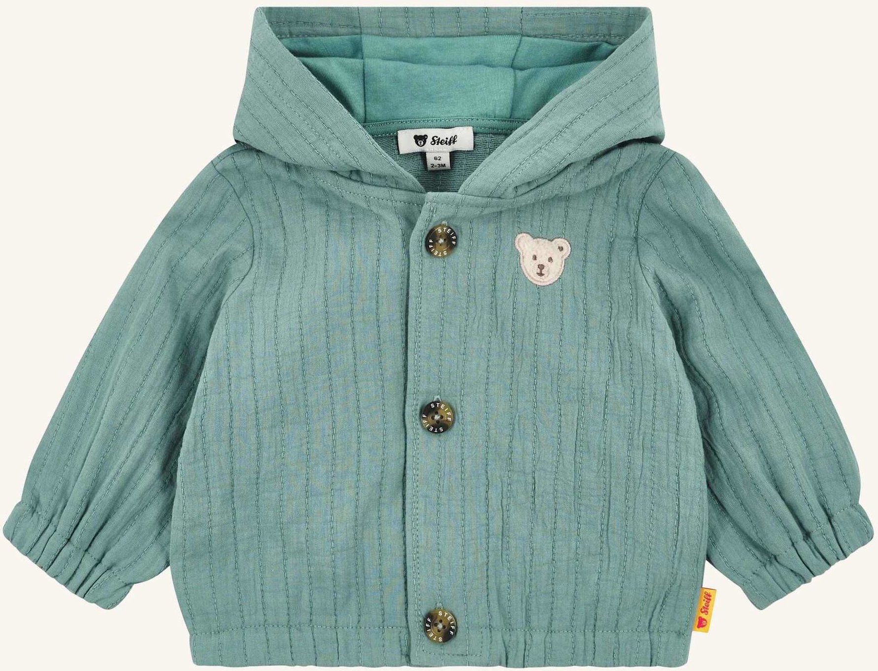 Steiff Strickjacke Dinosaur blau