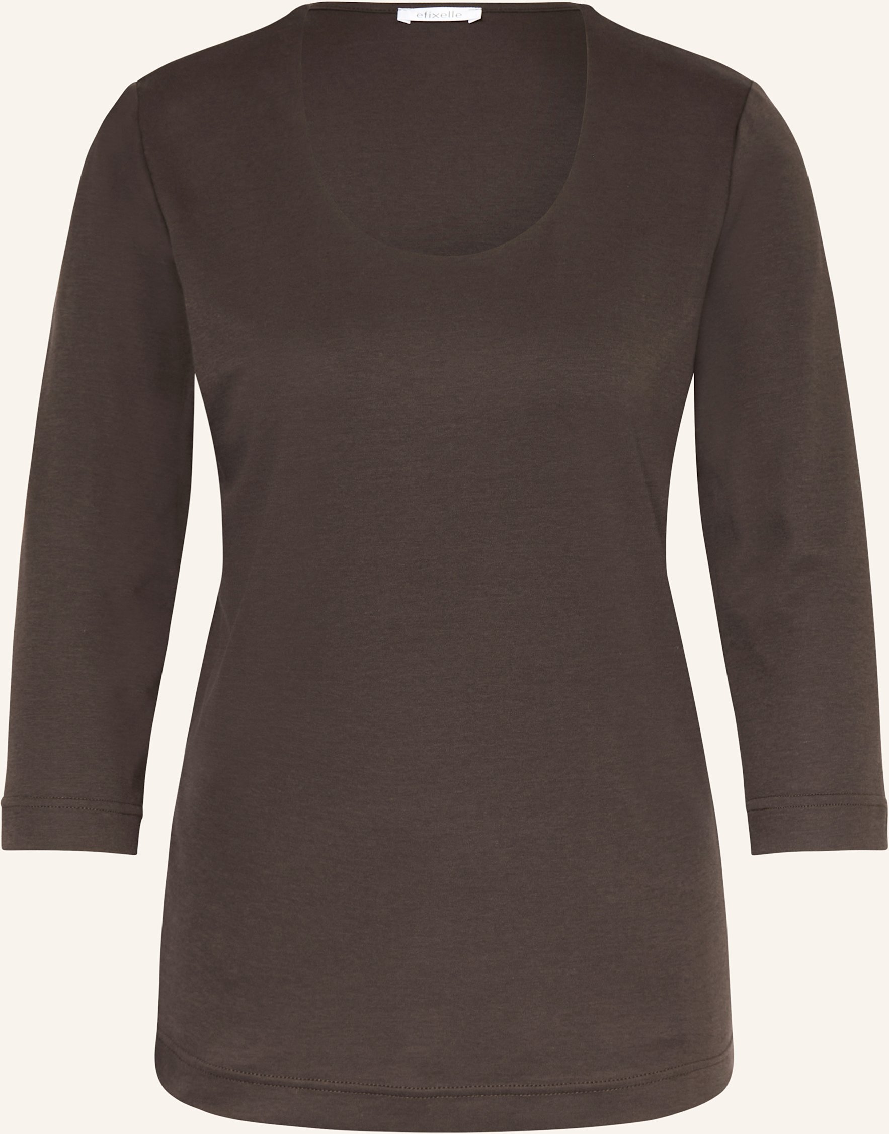 Efixelle Shirt Mit 3/4-Arm braun