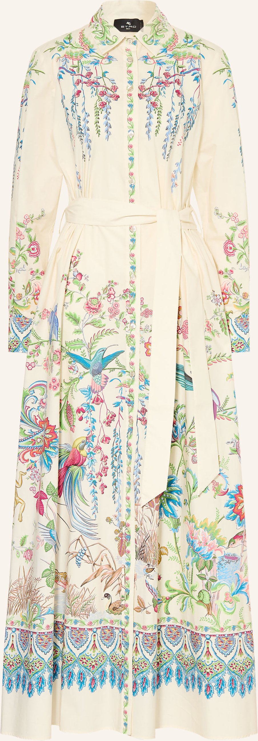 Etro Hemdblusenkleid weiss