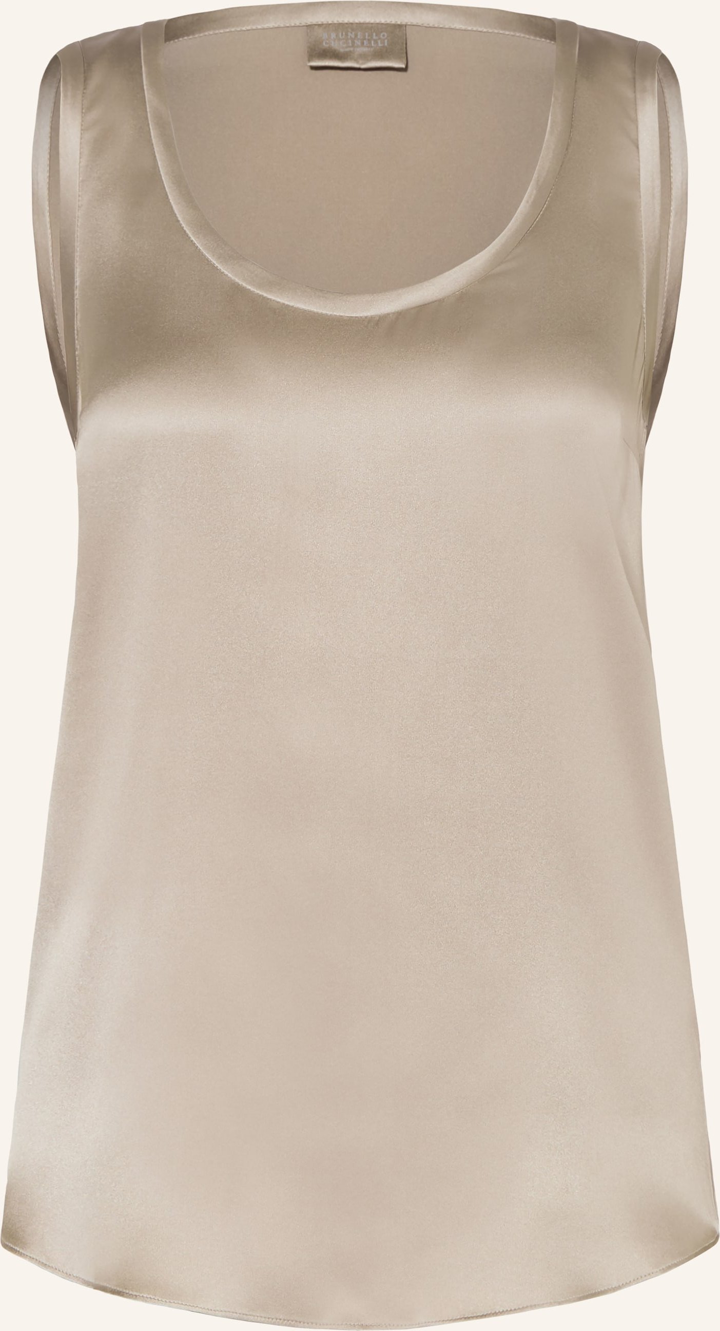 Brunello Cucinelli Seidentop braun