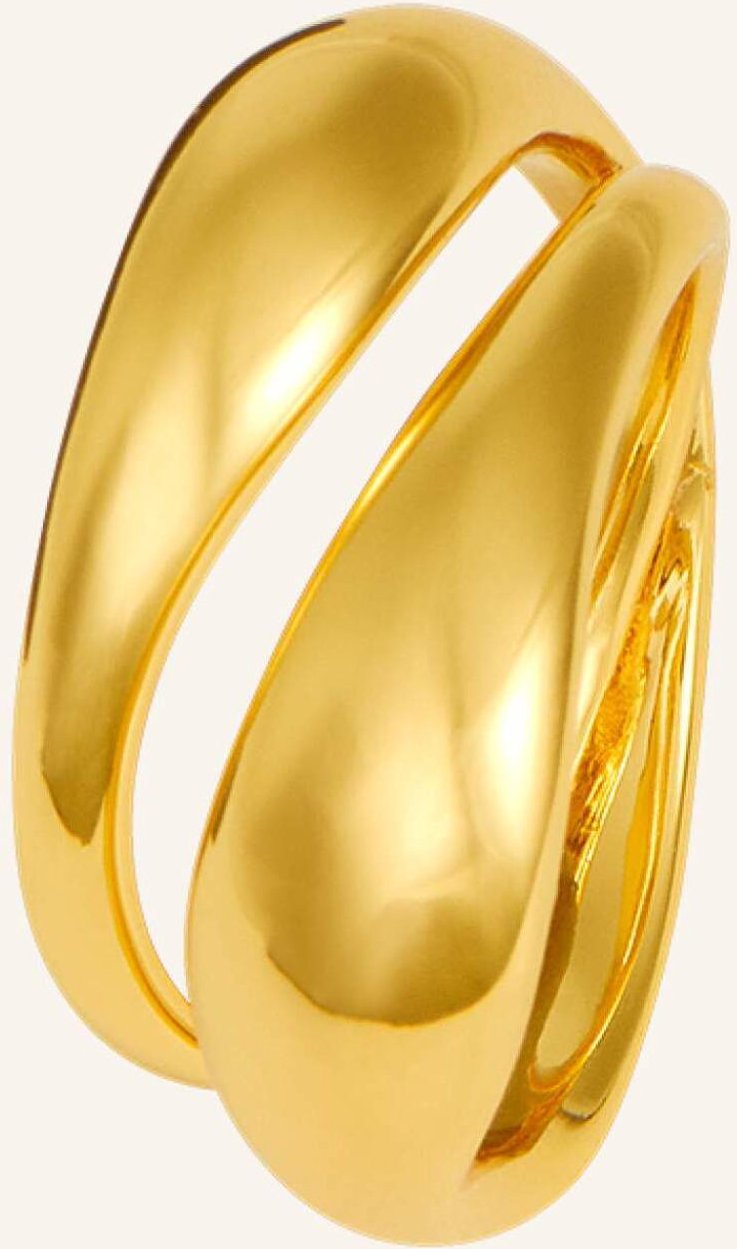Pompidou Ring Chubby Two-In-One Ring By Glambou gold