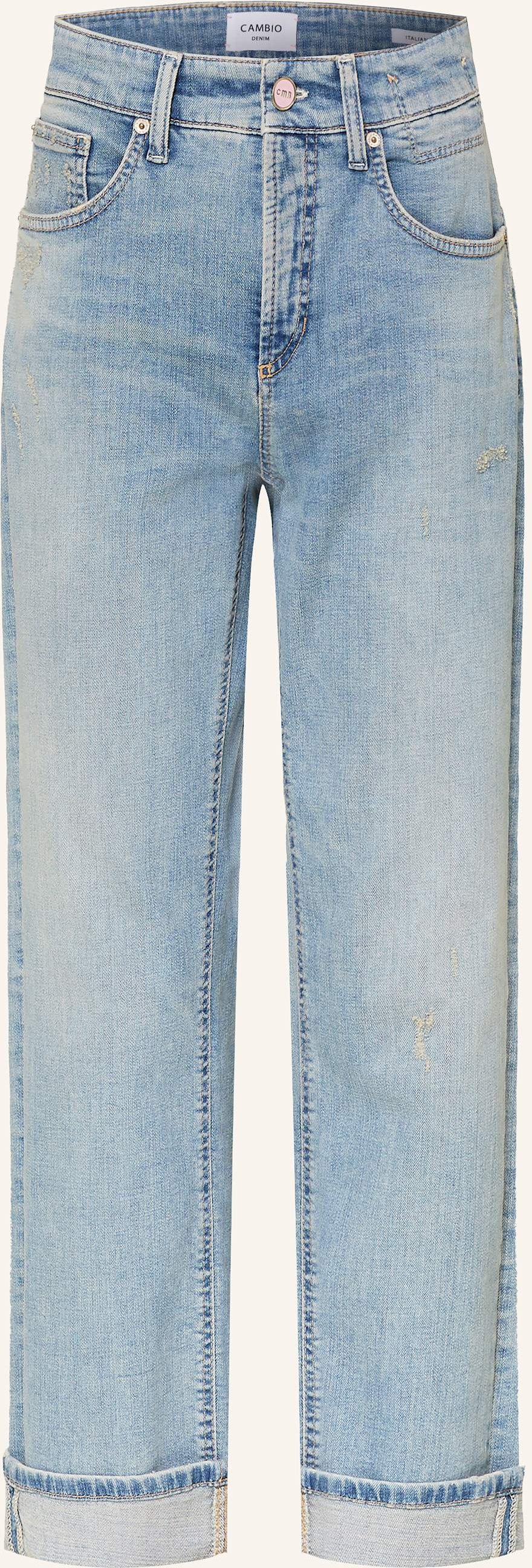 Cambio Straight Jeans Gaia blau