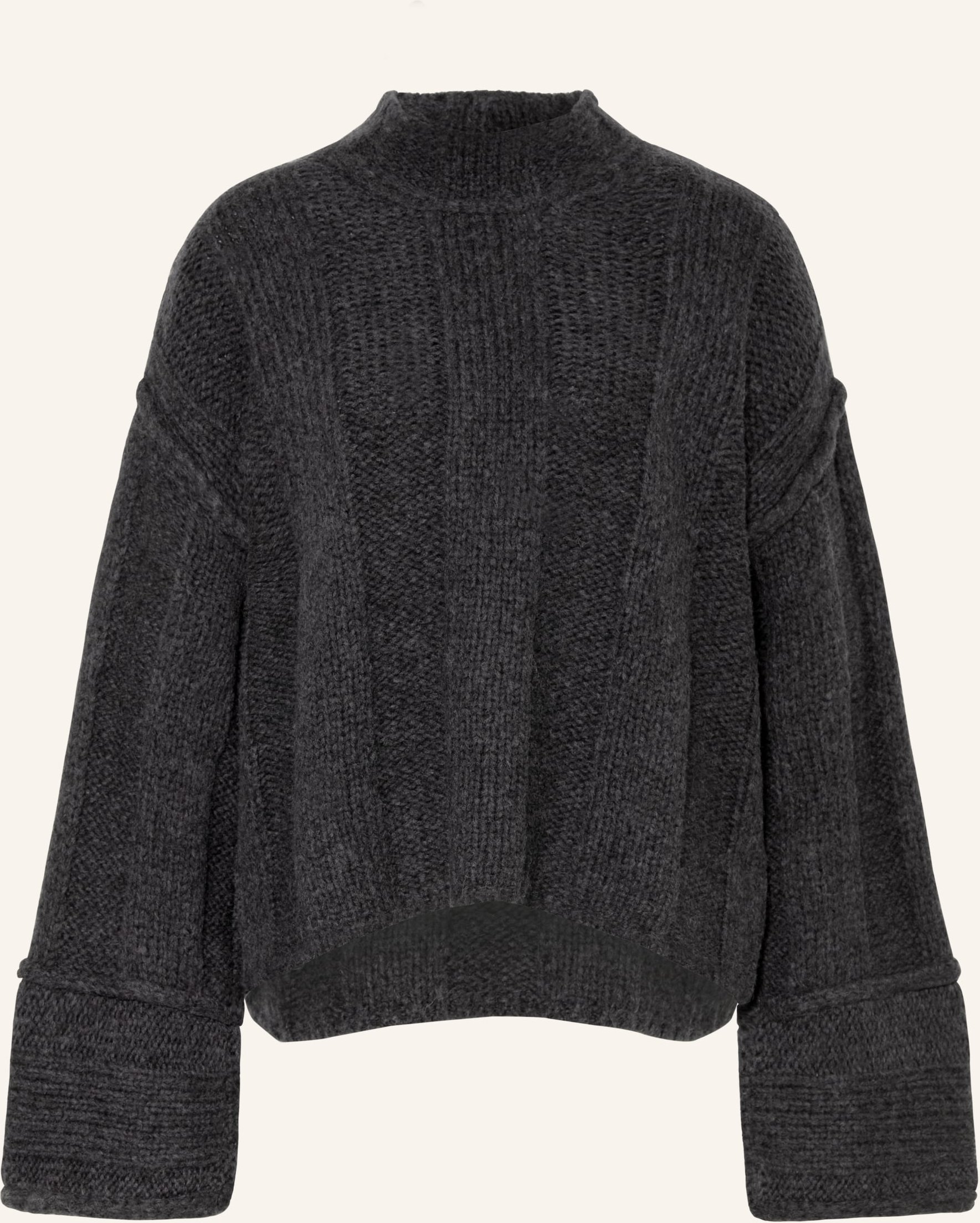 Black Palms Pullover Styna grau