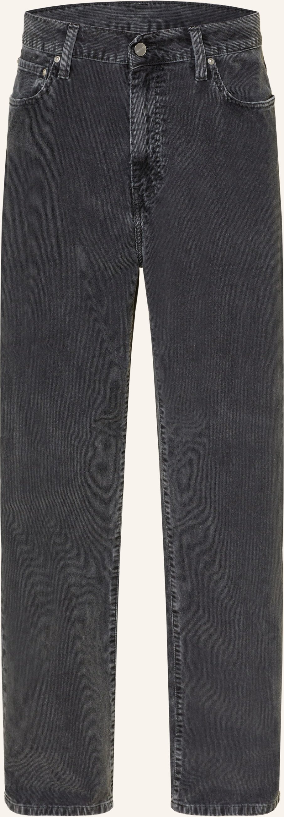 Carhartt Wip Cordhose Aaron Regular Fit schwarz