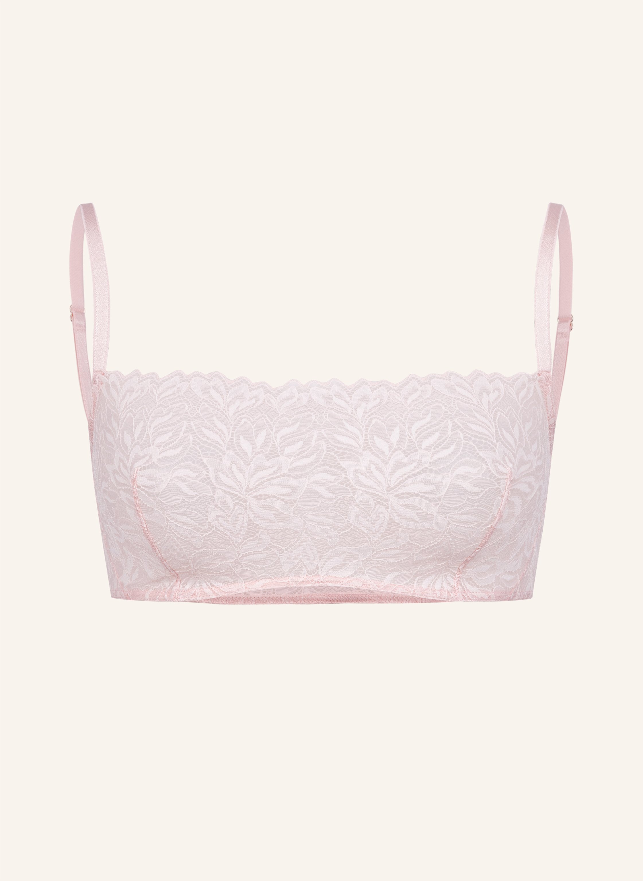 Thumbnail - Erlich Textil Bustier Dreamy Lace Bandeau Bralette beige