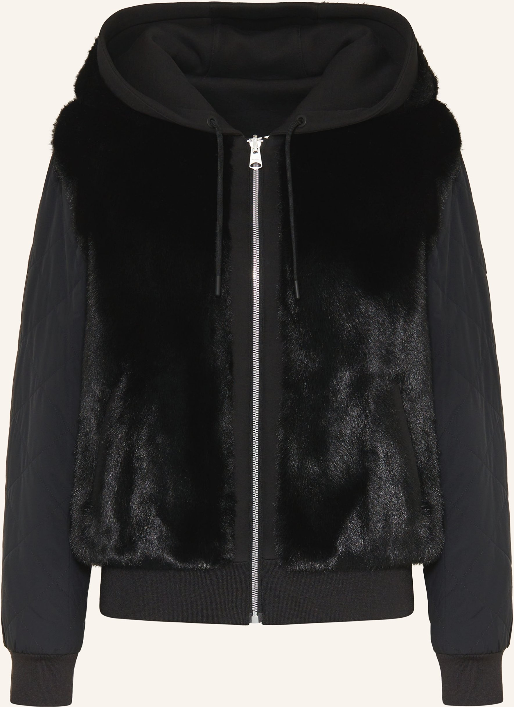 Mackage Sweatjacke Zum Wenden Mit Kunstfell schwarz