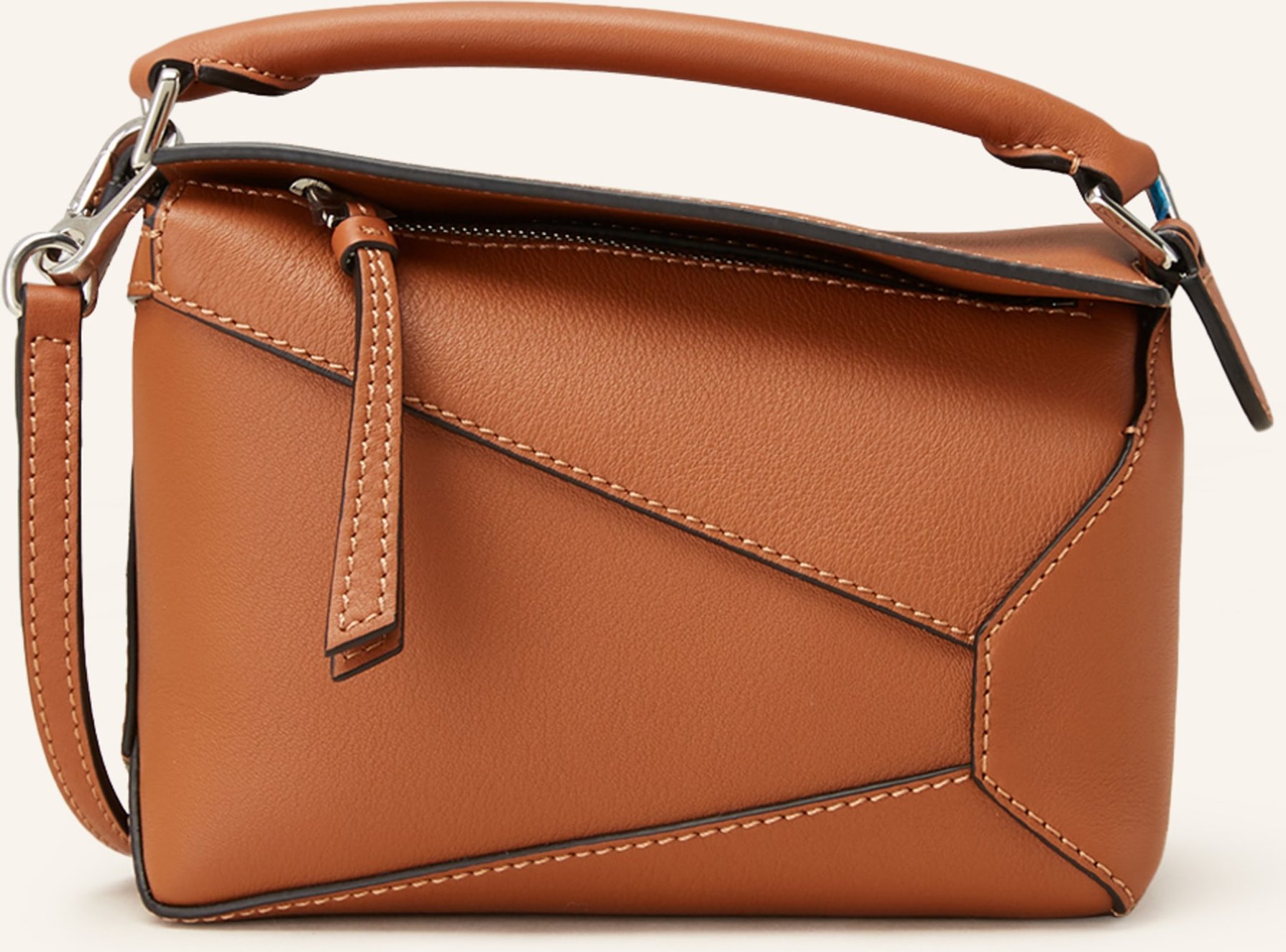 Thumbnail - Loewe Handtasche Puzzle Edge Mini braun