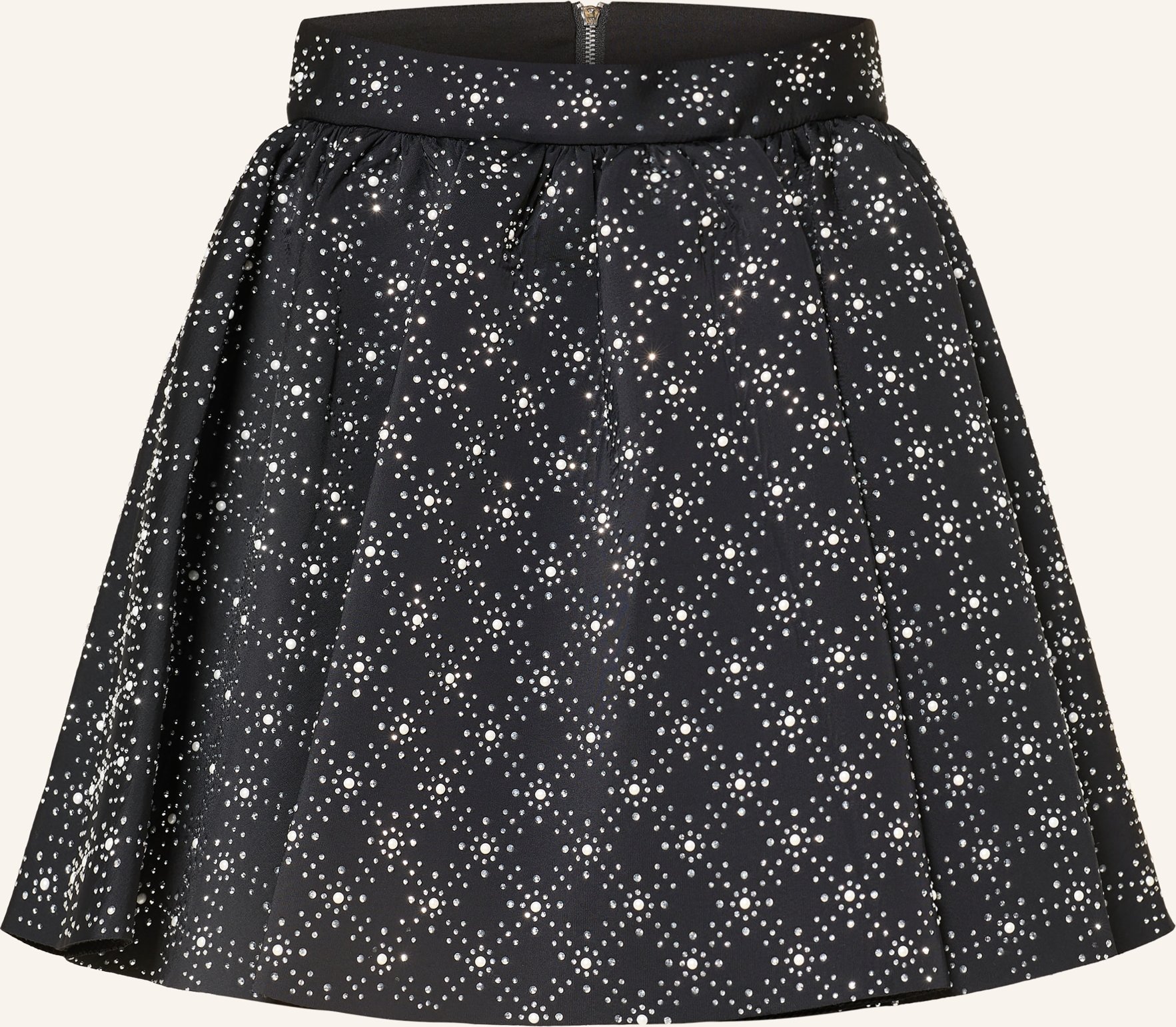 Maje Rock Mit Schmucksteinen schwarz