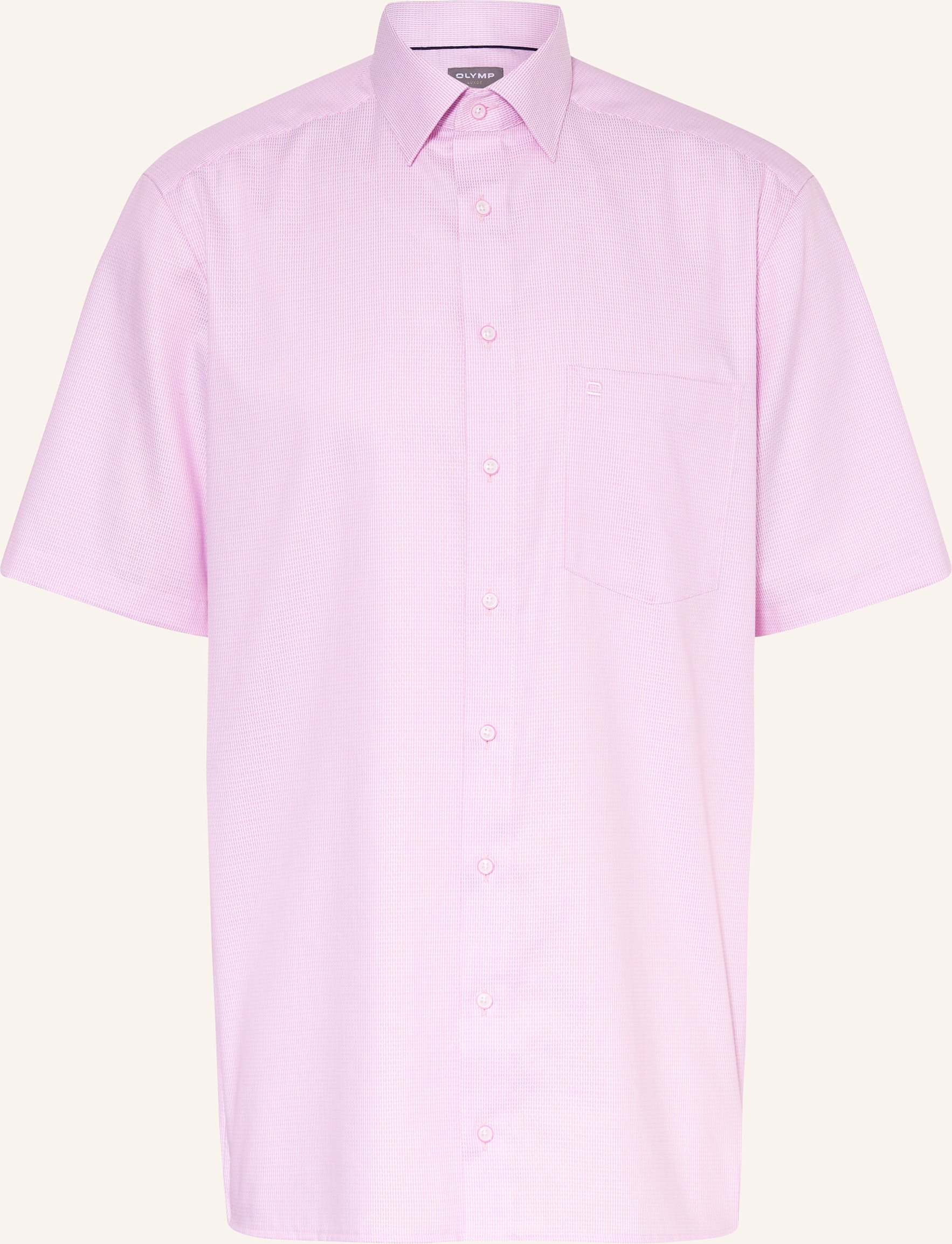 Olymp Kurzarm-Hemd Luxor Comfort Fit pink