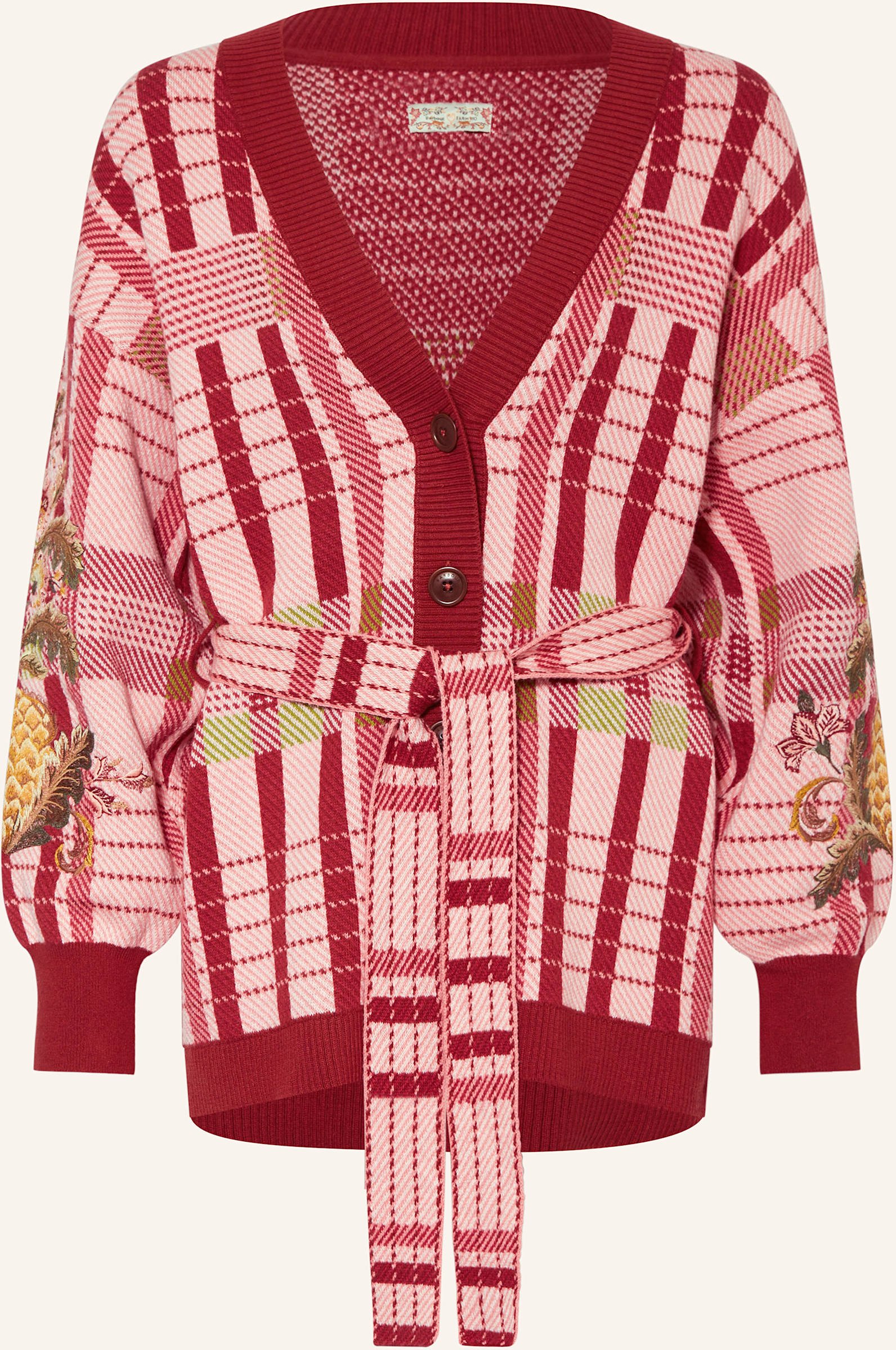 Thumbnail - Barbour Strickjacke Luisa Cardi rot