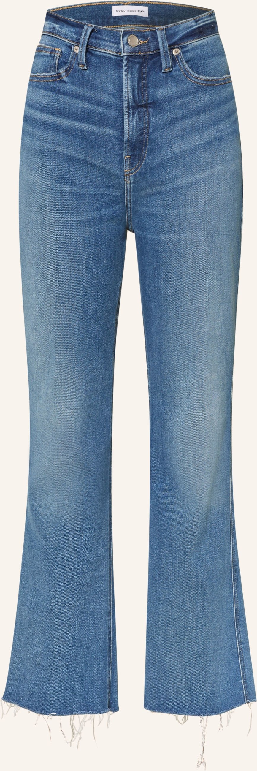 Good American Flared Jeans Soft Tech Good Kick Flare blau