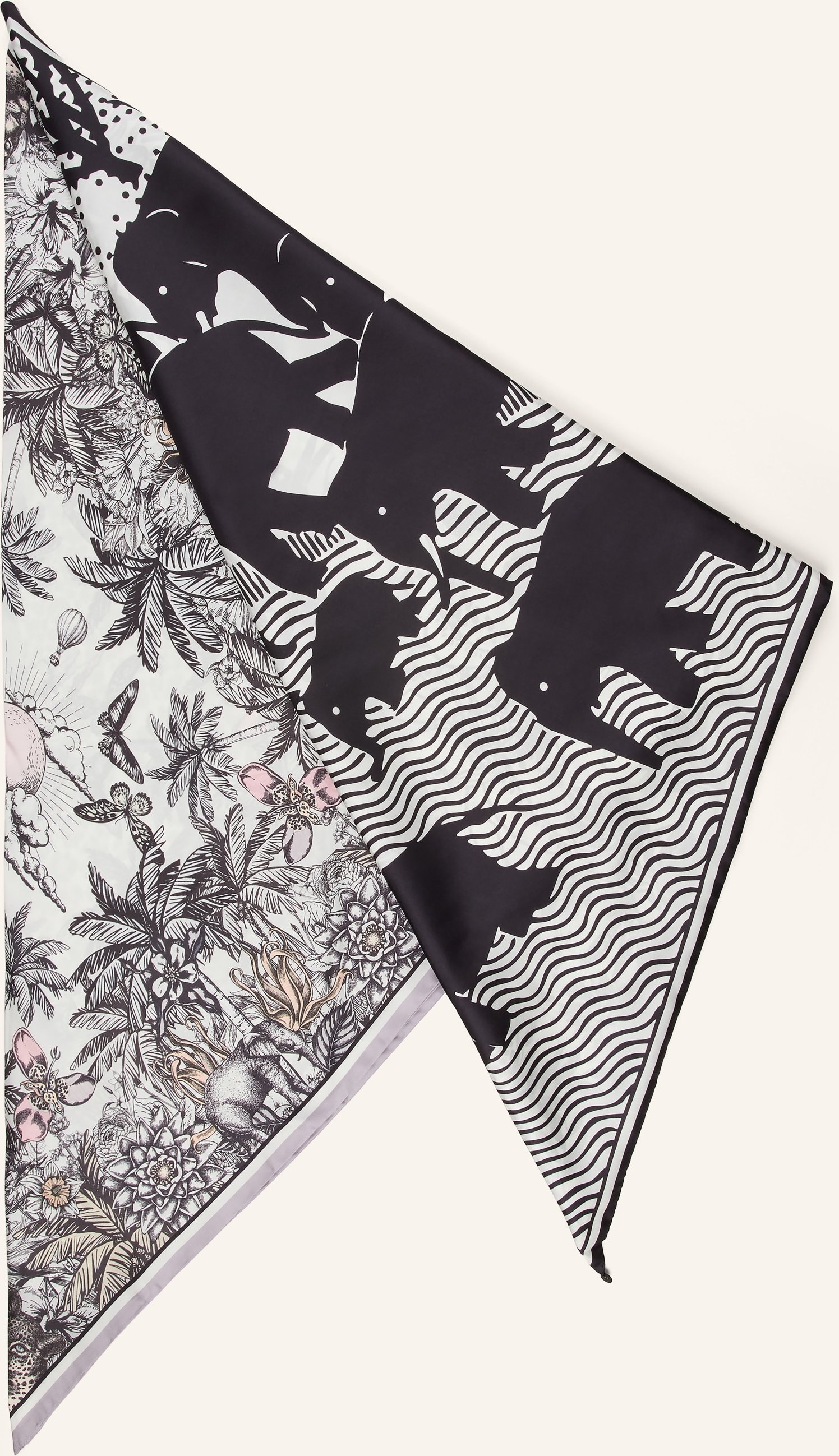 Codello Dreieckstuch Aus Seide weiss