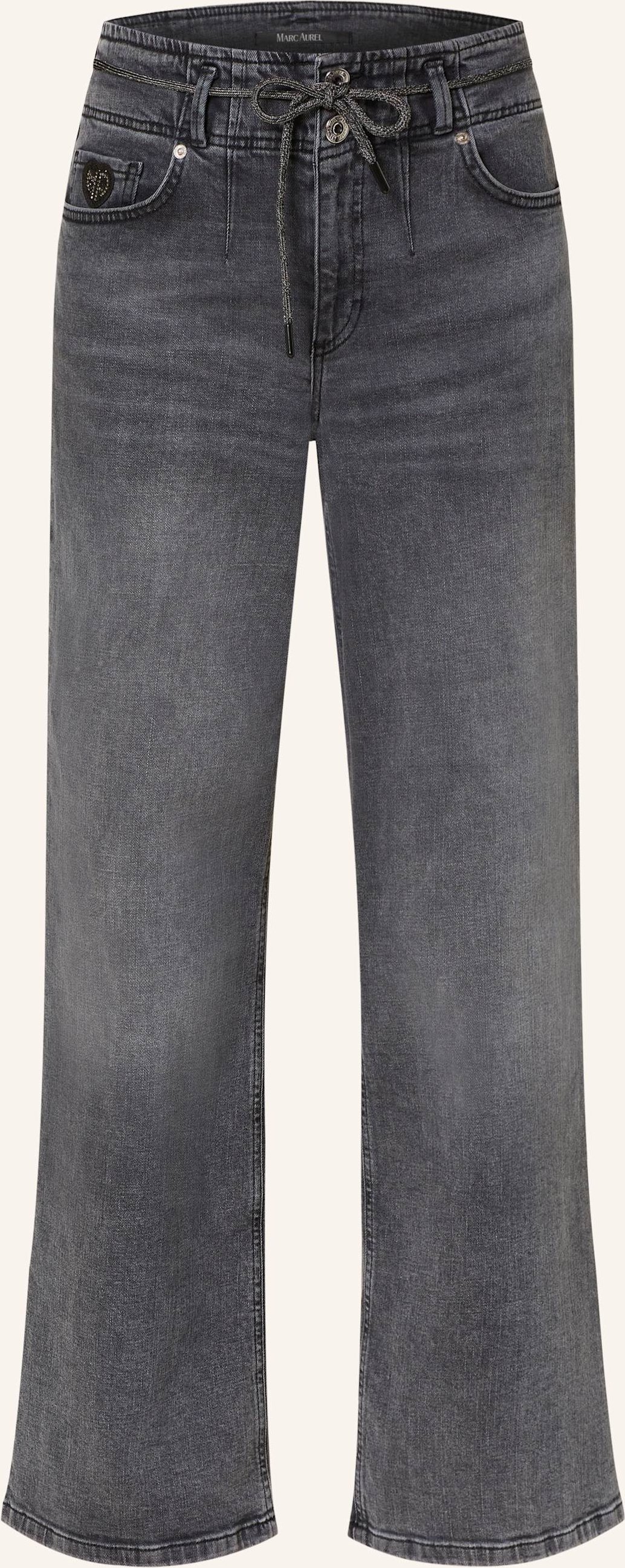 Thumbnail - Marc Aurel Jeans Mit Pailletten grau