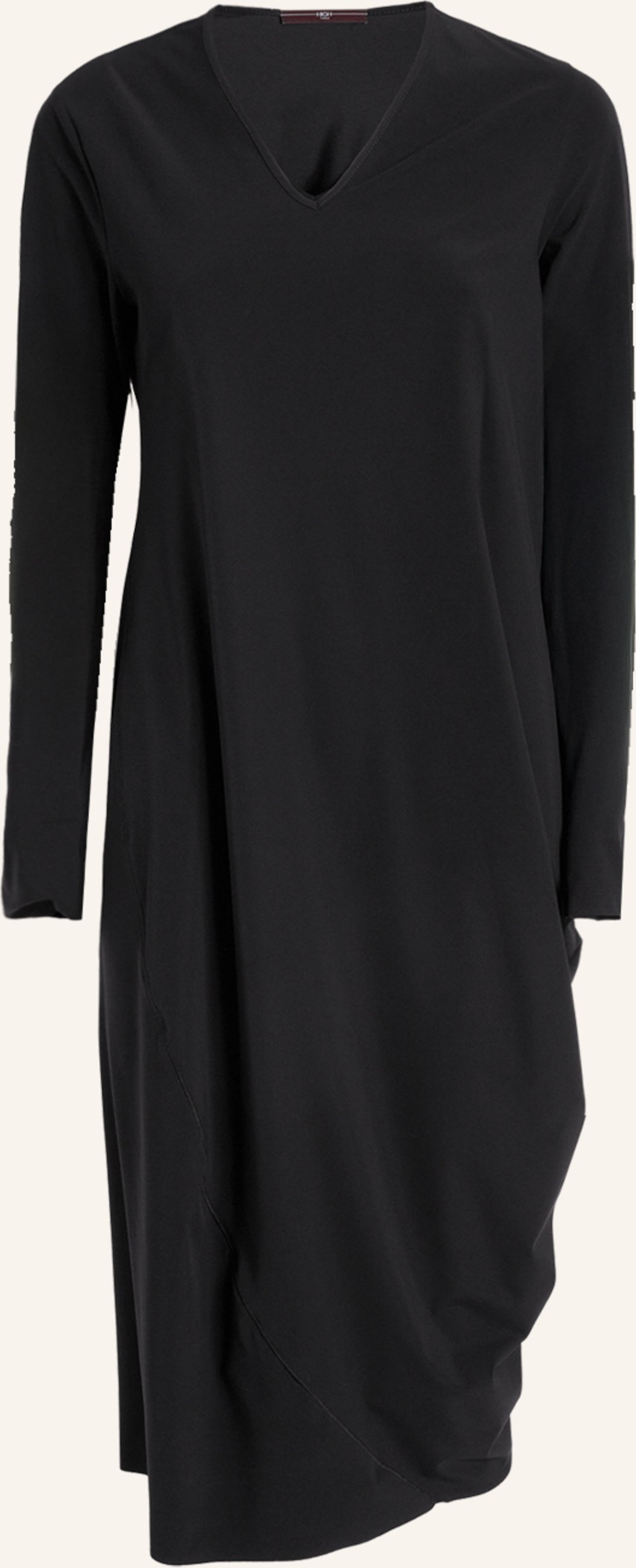 High Jerseykleid Eyelet schwarz