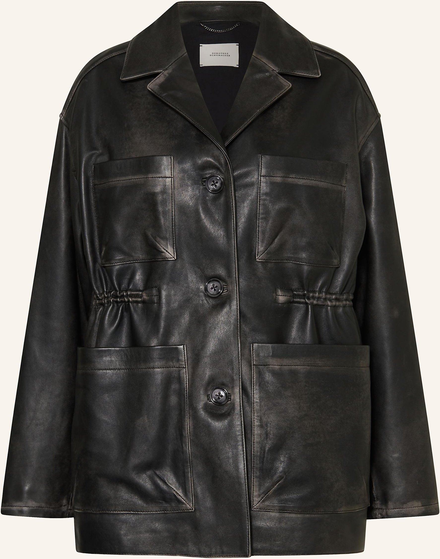 Dorothee Schumacher Lederjacke Sleek Statement schwarz