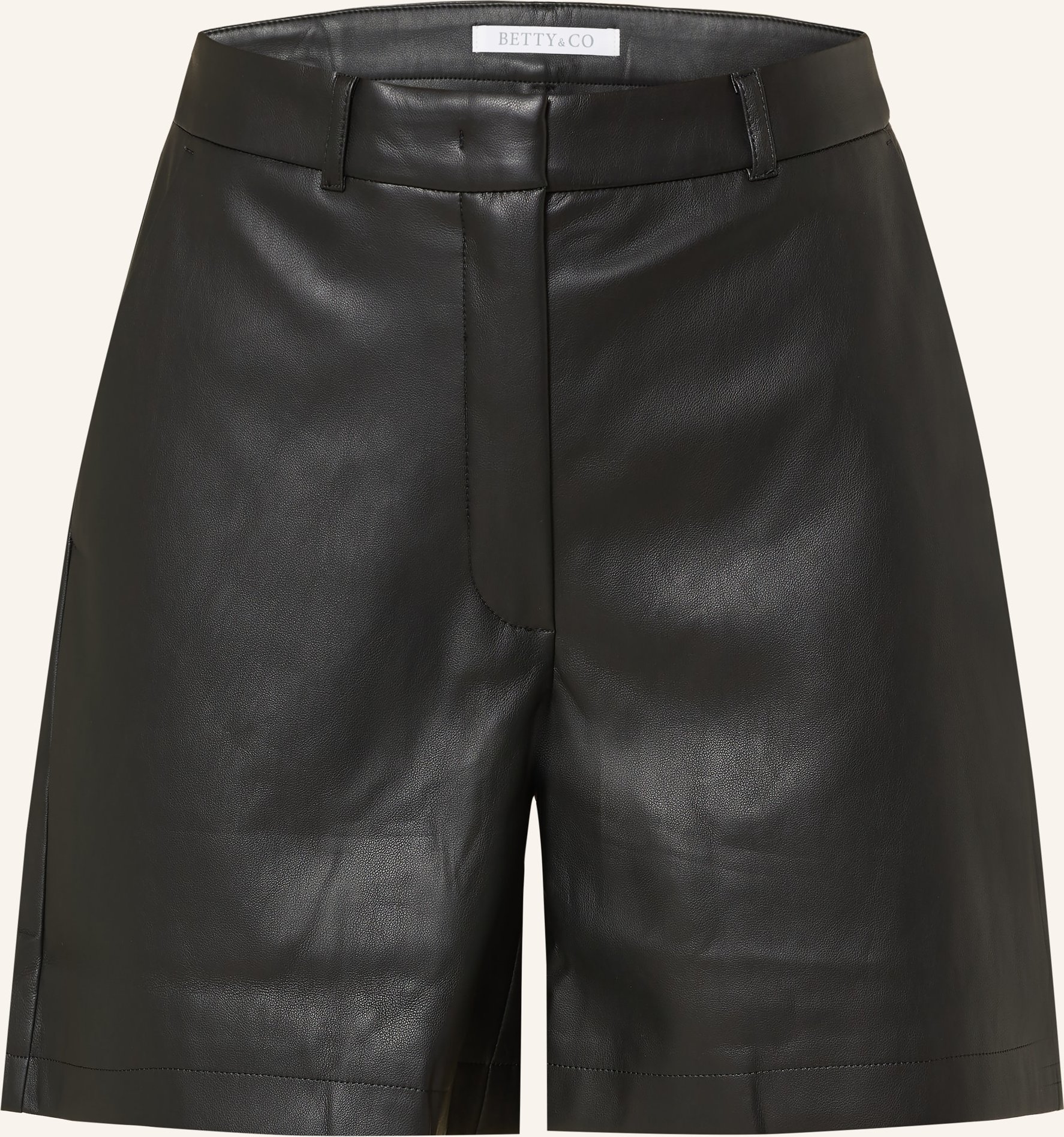 Betty&Co Shorts In Lederoptik schwarz