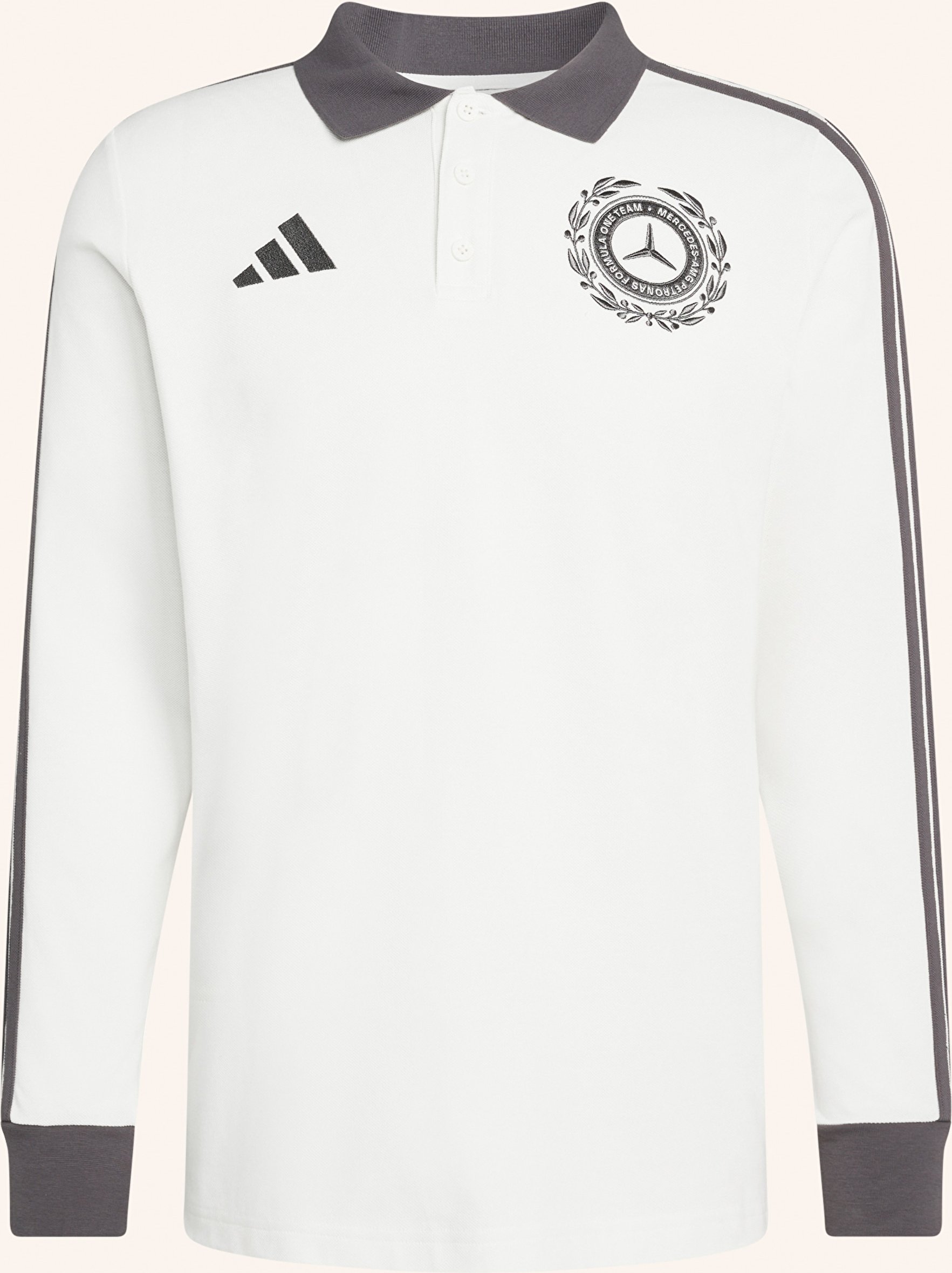 Adidas Piqué-Poloshirt Mercedes - Amg Petronas Formula One Team weiss