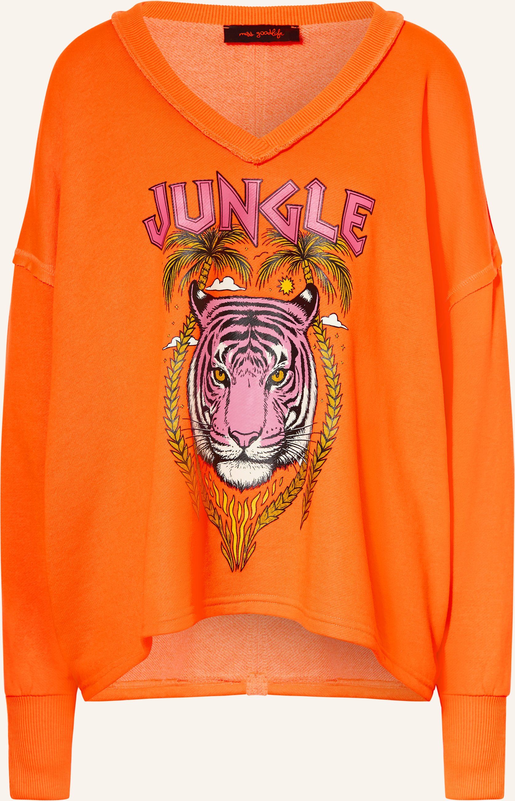 Miss Goodlife Oversized-Sweatshirt orange