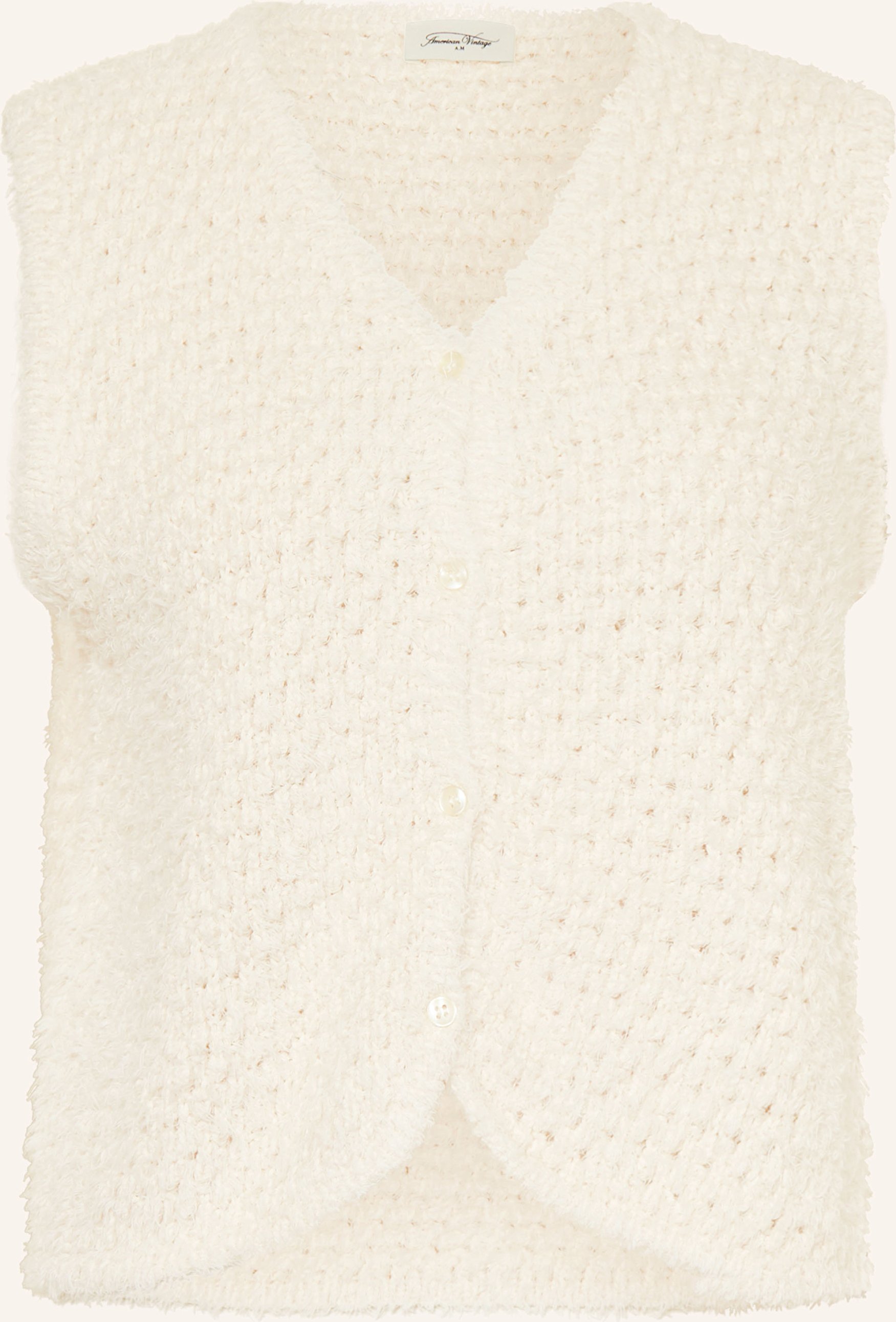 American Vintage Strickweste Cyanbay beige