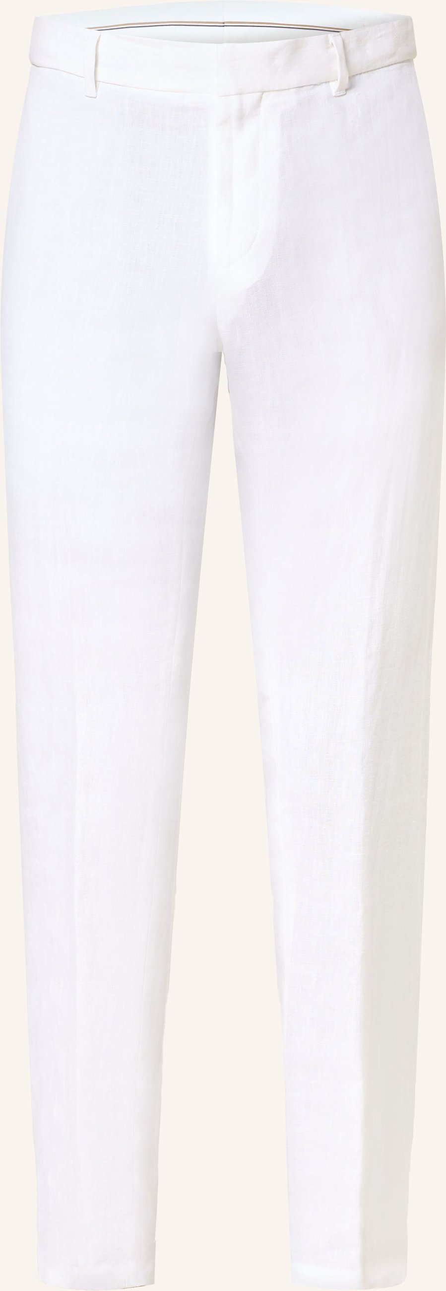 Boss Anzughose Genius Slim Fit Aus Leinen weiss