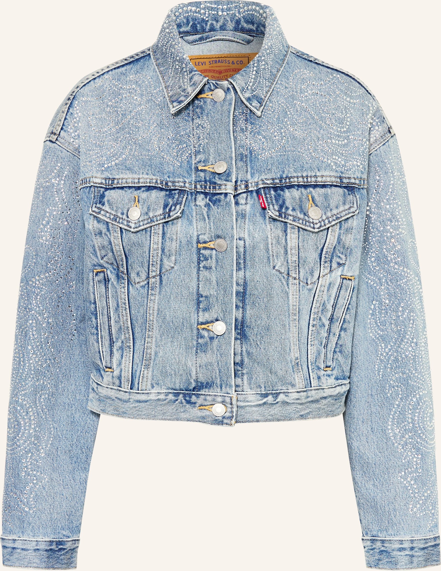 Levi's® Jeansjacke Mit Schmucksteinen blau