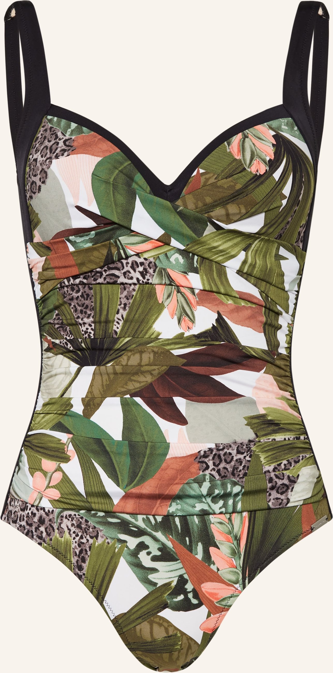 Charmline Shape-Badeanzug Floral Safari gruen