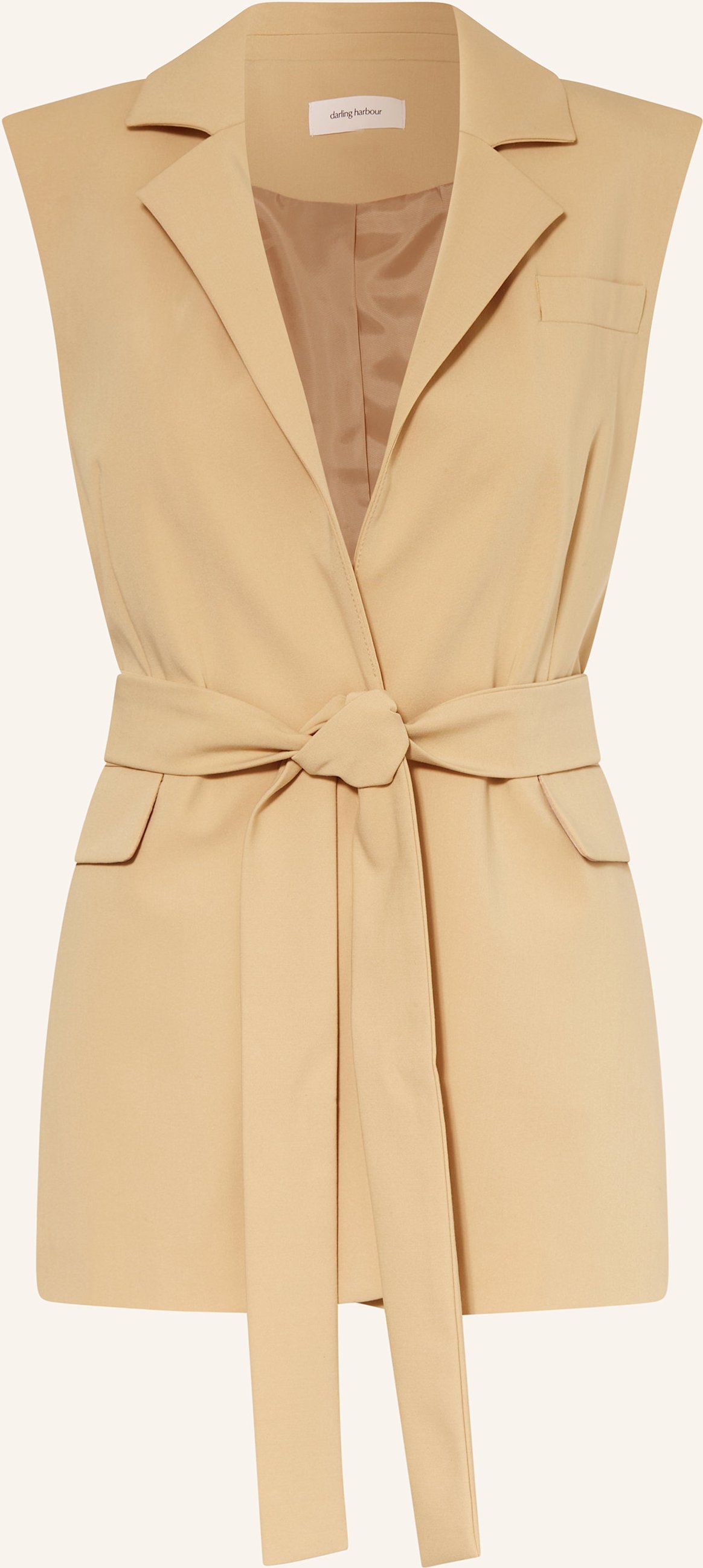 Darling Harbour Blazerweste beige