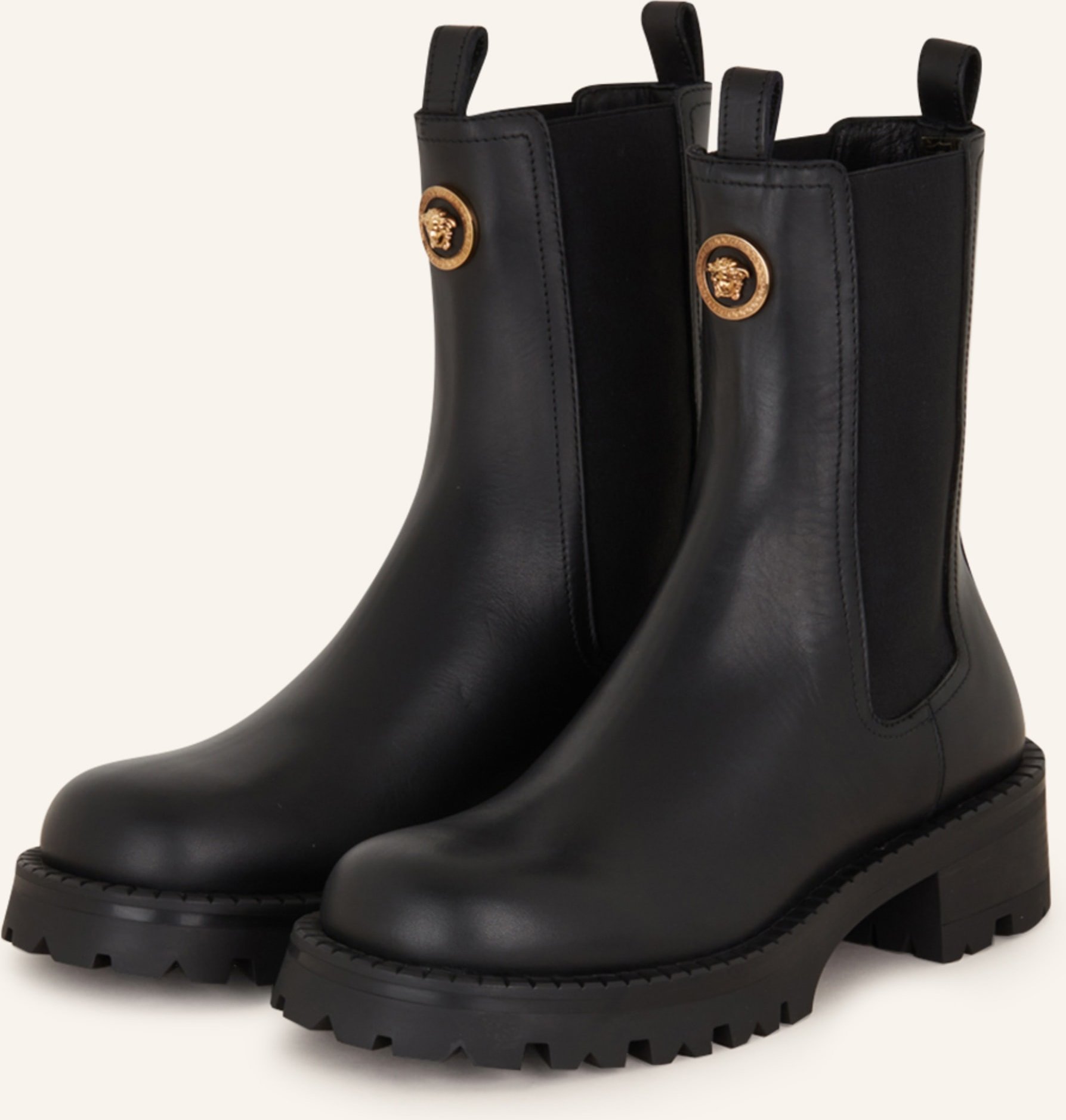 Versace Chelsea-Boots schwarz