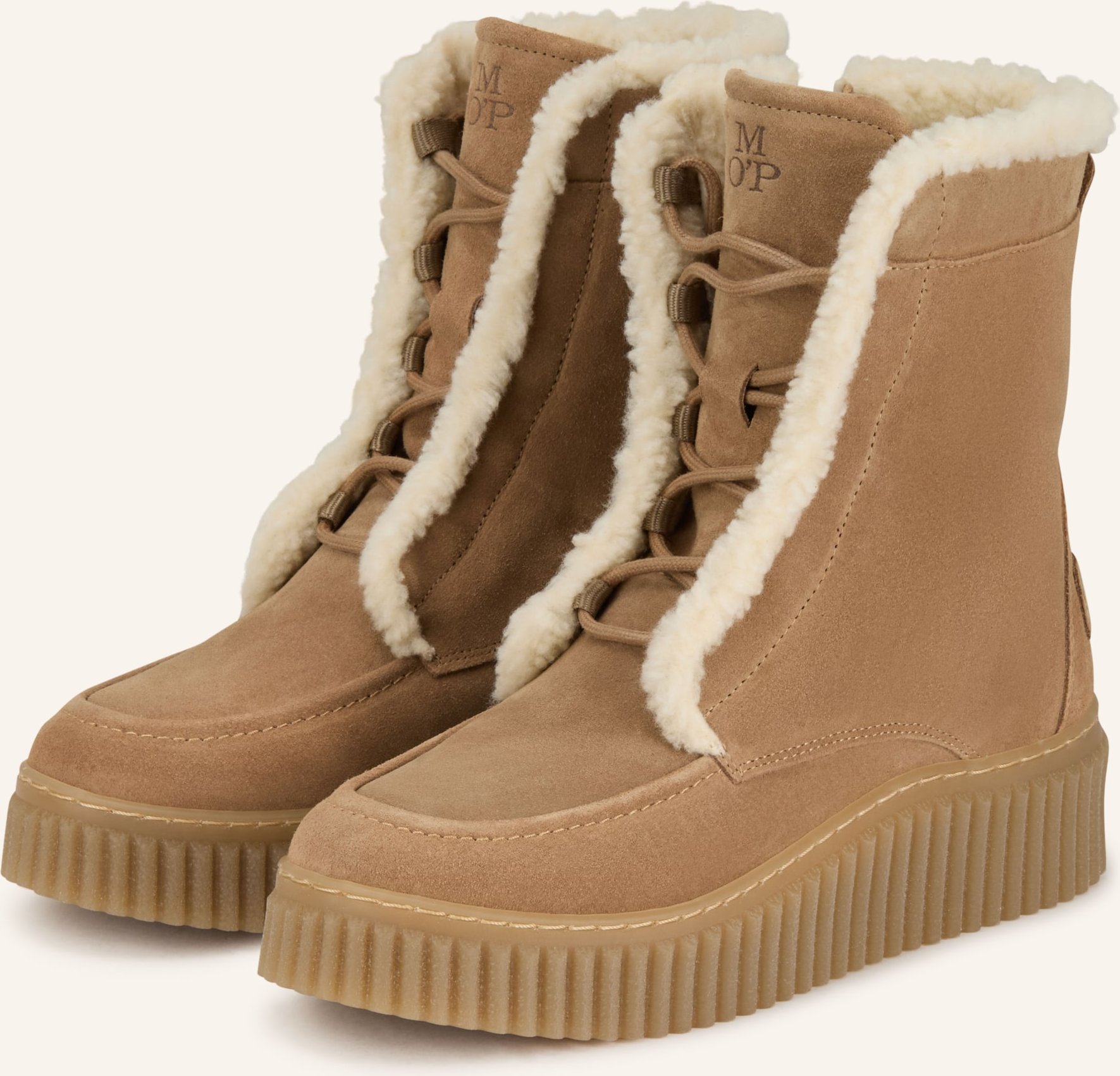 Marc O'polo Plateau-Boots beige